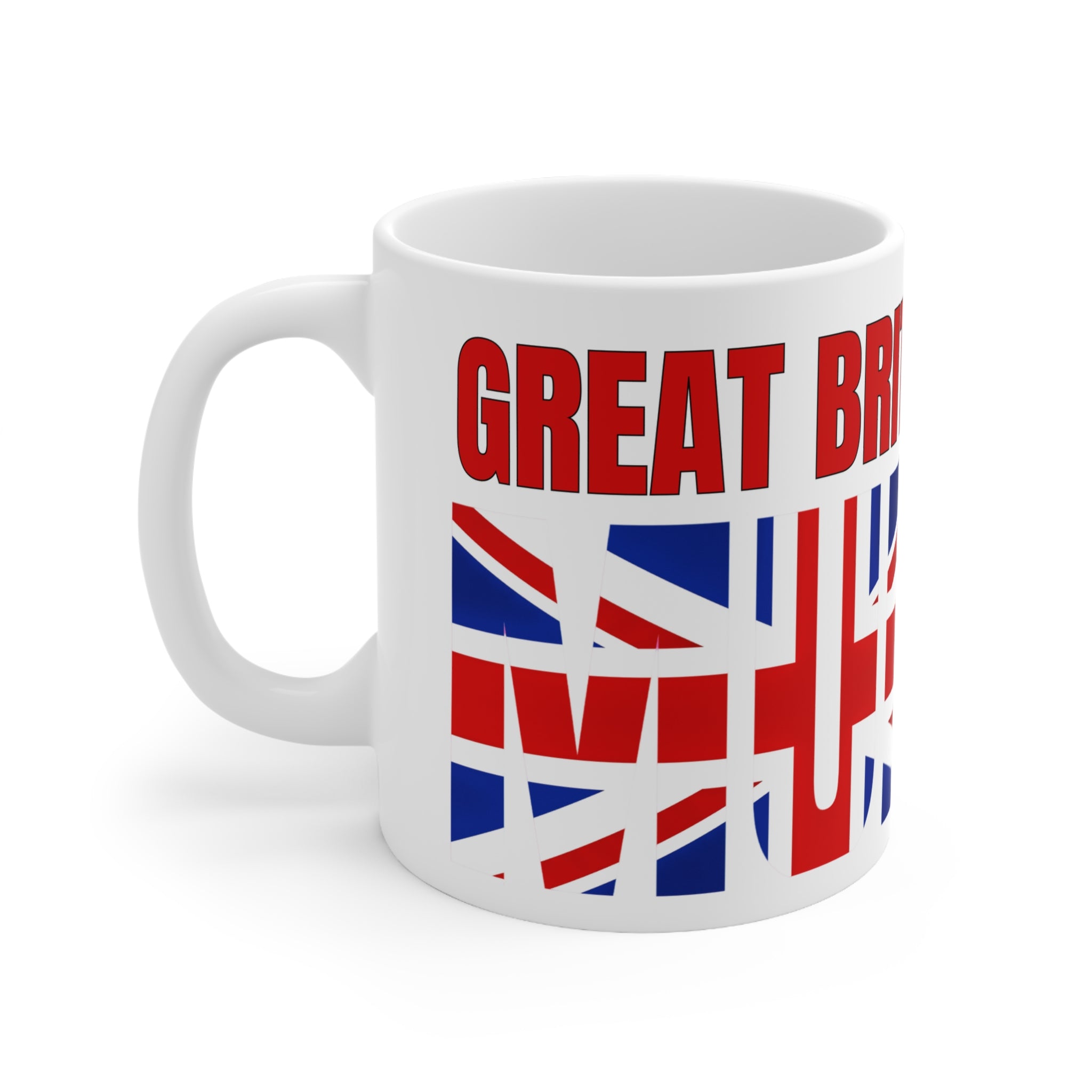 Great British Pride Ceramic Coffee Cup, 11oz, 15oz, Perfect for Tea Lovers, British Heritage Gifts, Patriot Mugs, Celebratory Drinkware