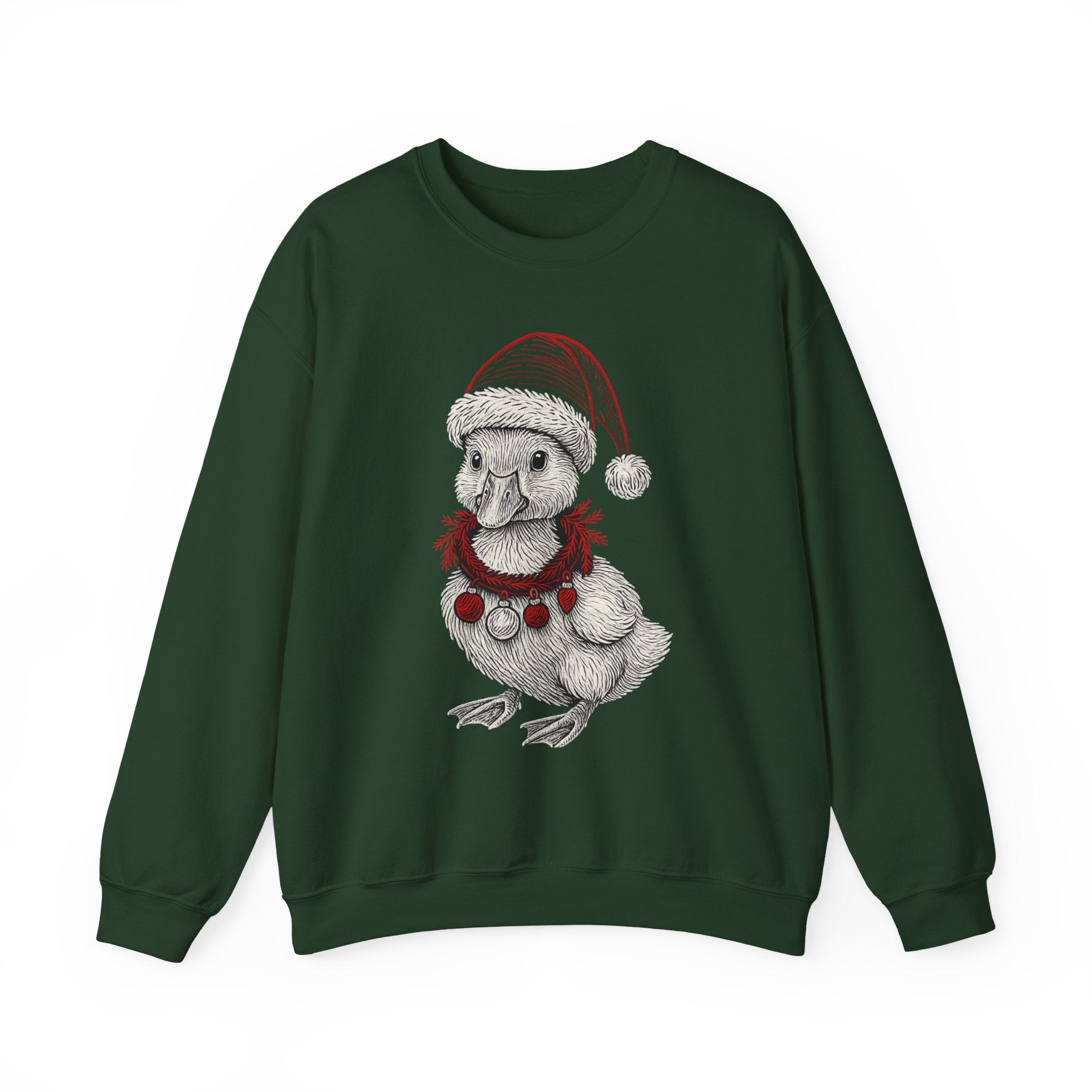 Festive Holiday Crewneck Sweatshirt, Cute Animal Sweater, Christmas Gift, Cozy Apparel, Unisex Fleece Top, Seasonal Fashion