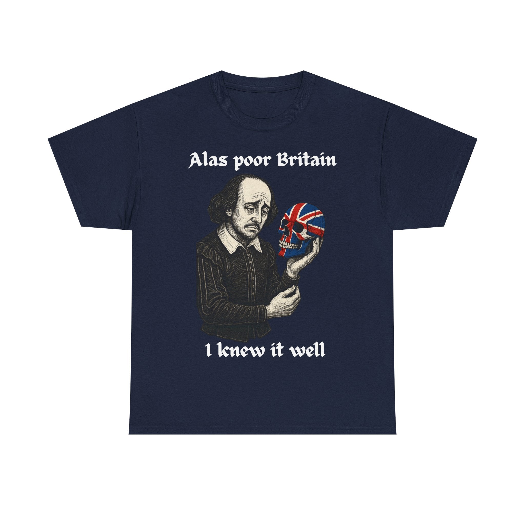 Edgy Shakespearean Tee, British Culture Shirt, Graphic Novelty Top, Literary Fan Gift, Casual Daily Wear