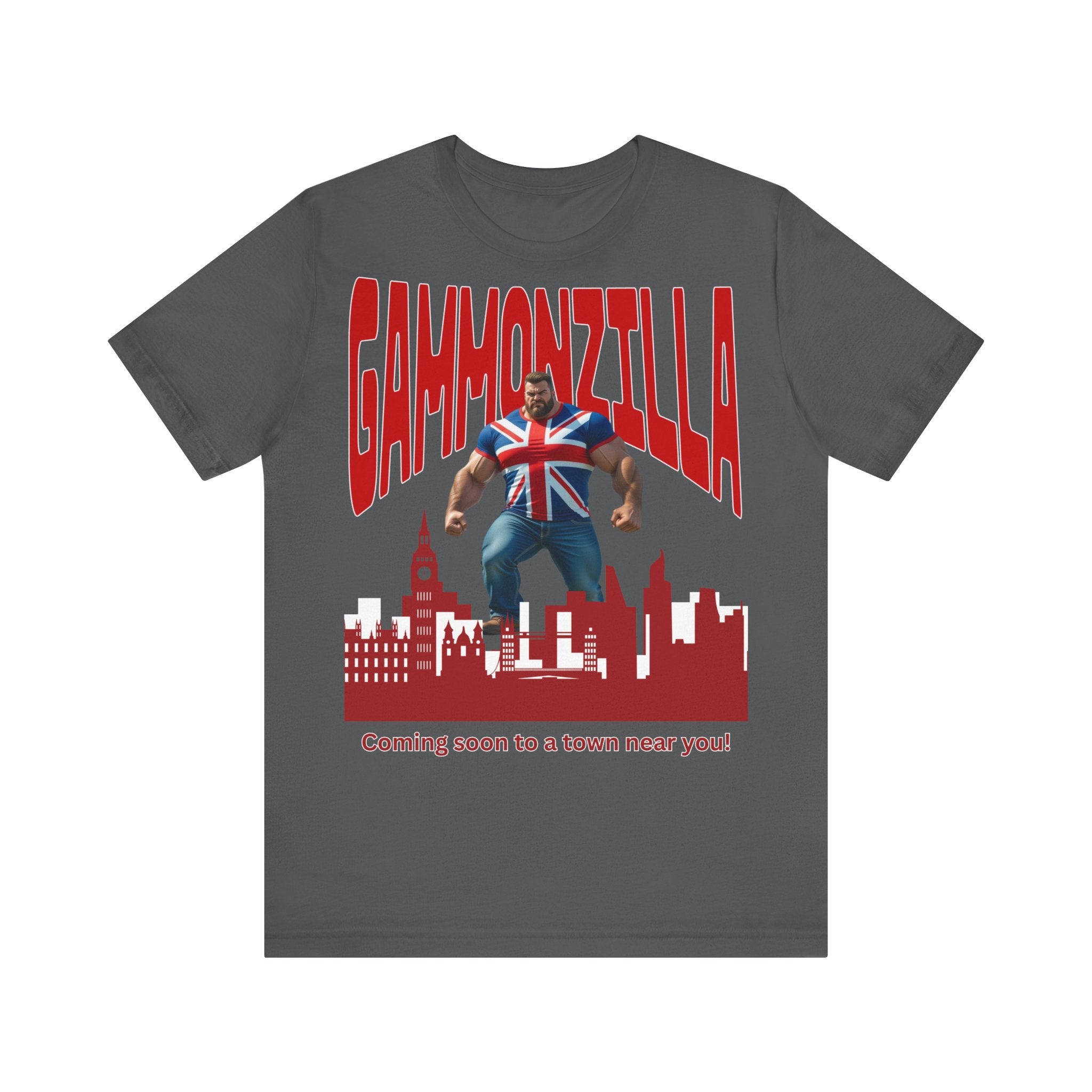 Gammonzilla Unisex Tee | Funny Graphic T-Shirt for Casual Wear, Gift for Comic Fans, Birthday Gift, Novelty Tee, Unique Humor Shirt