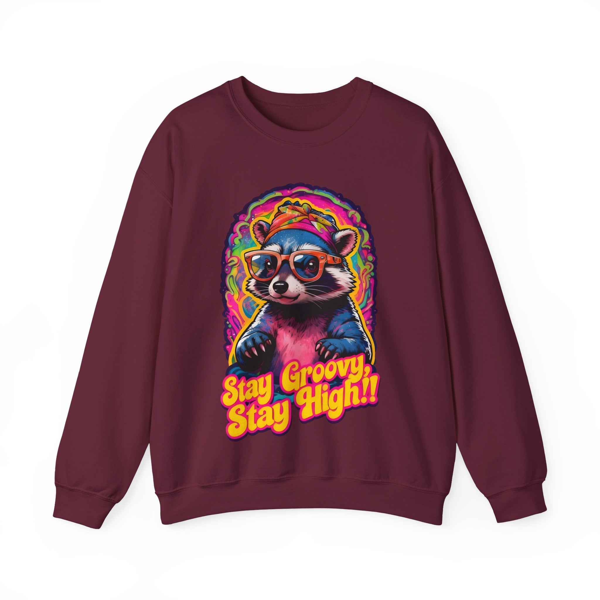 Stay Groovy Raccoon Sweatshirt