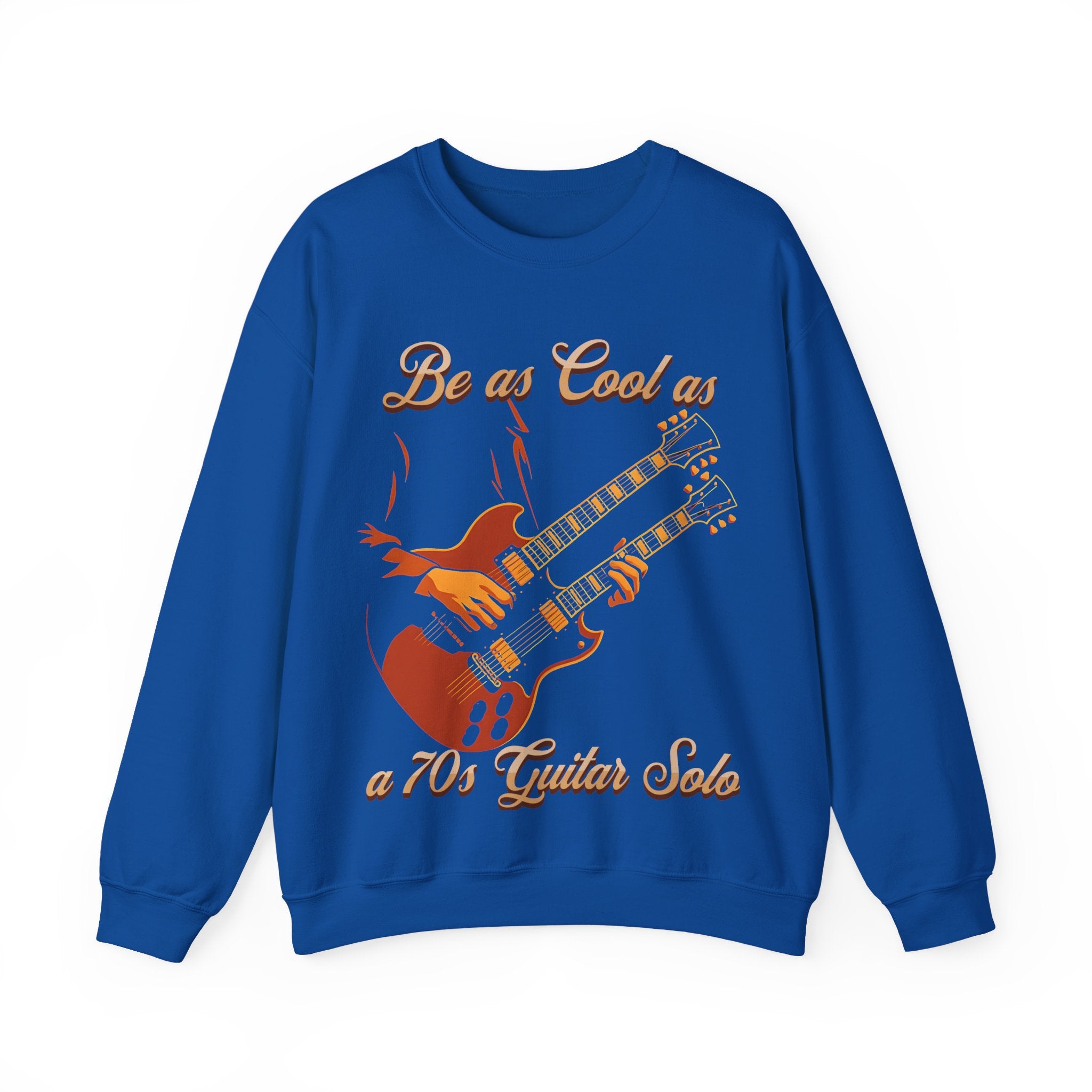 Vintage Guitar Solo Crewneck Sweatshirt | Be as Cool as a 70's Guitar Solo