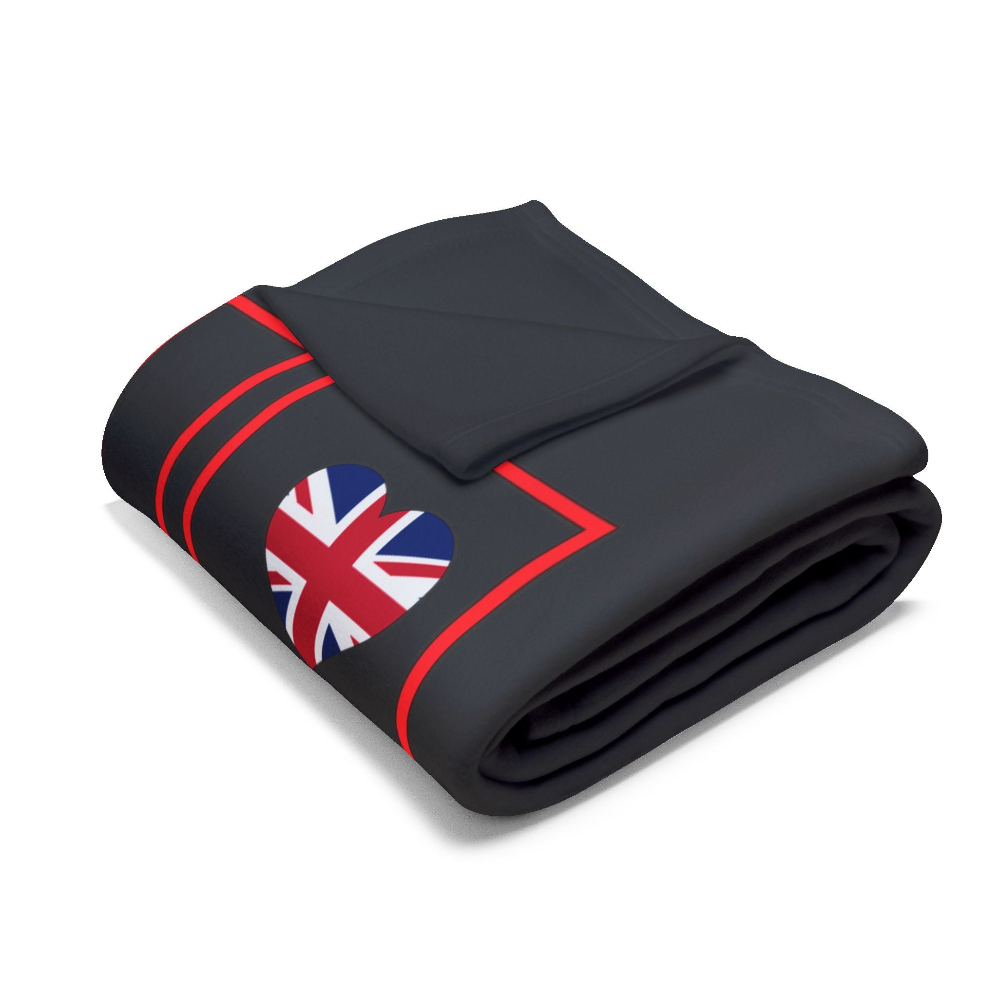 Cozy British Love Fleece Blanket | Perfect for Home Decor, Gifts, Picnics, Valentine's Day, Cozy Nights