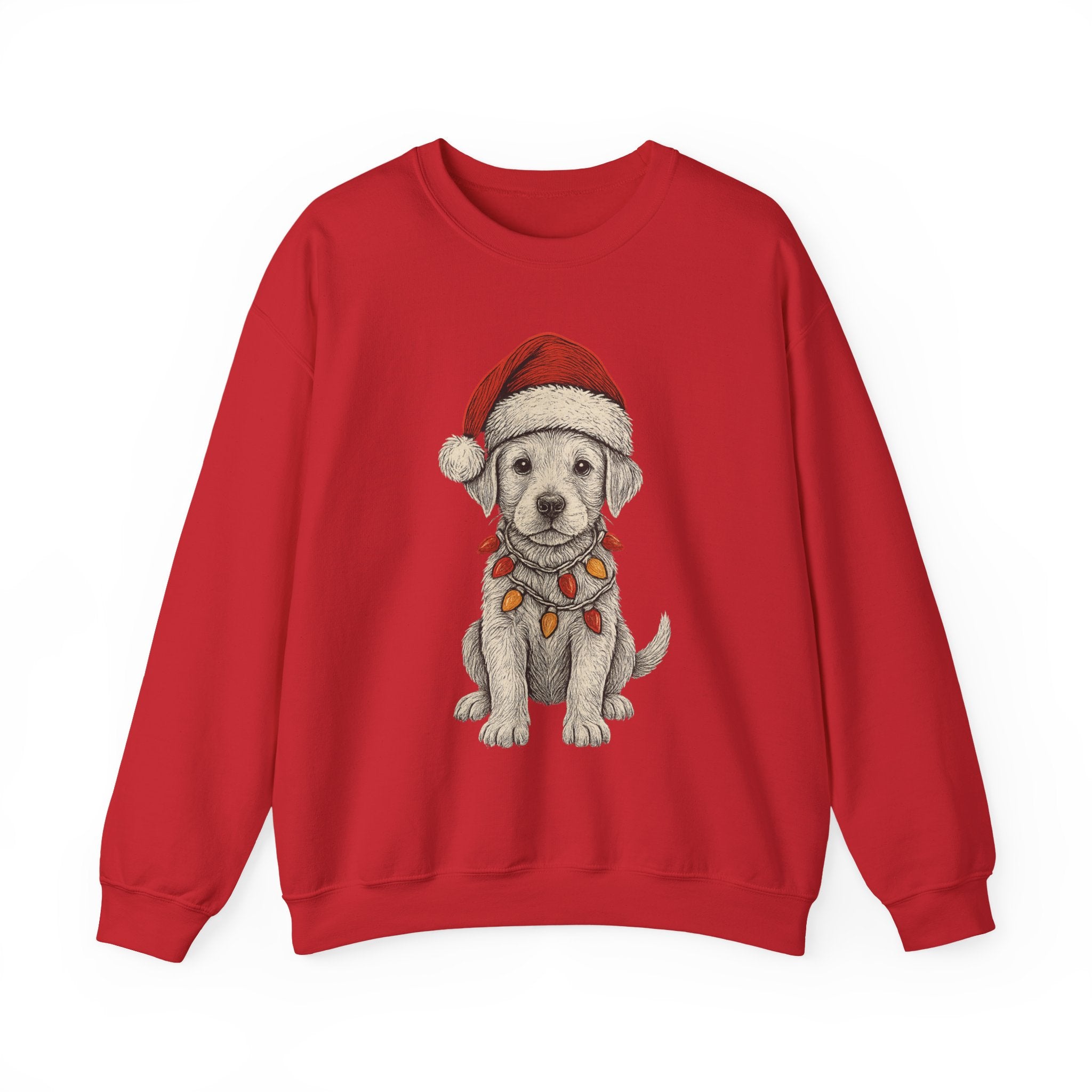 Cute Christmas Dog Sweatshirt, Holiday Apparel, Pet Lover Gift, Cozy Crewneck, Festive Sweatshirt, Winter Fashion