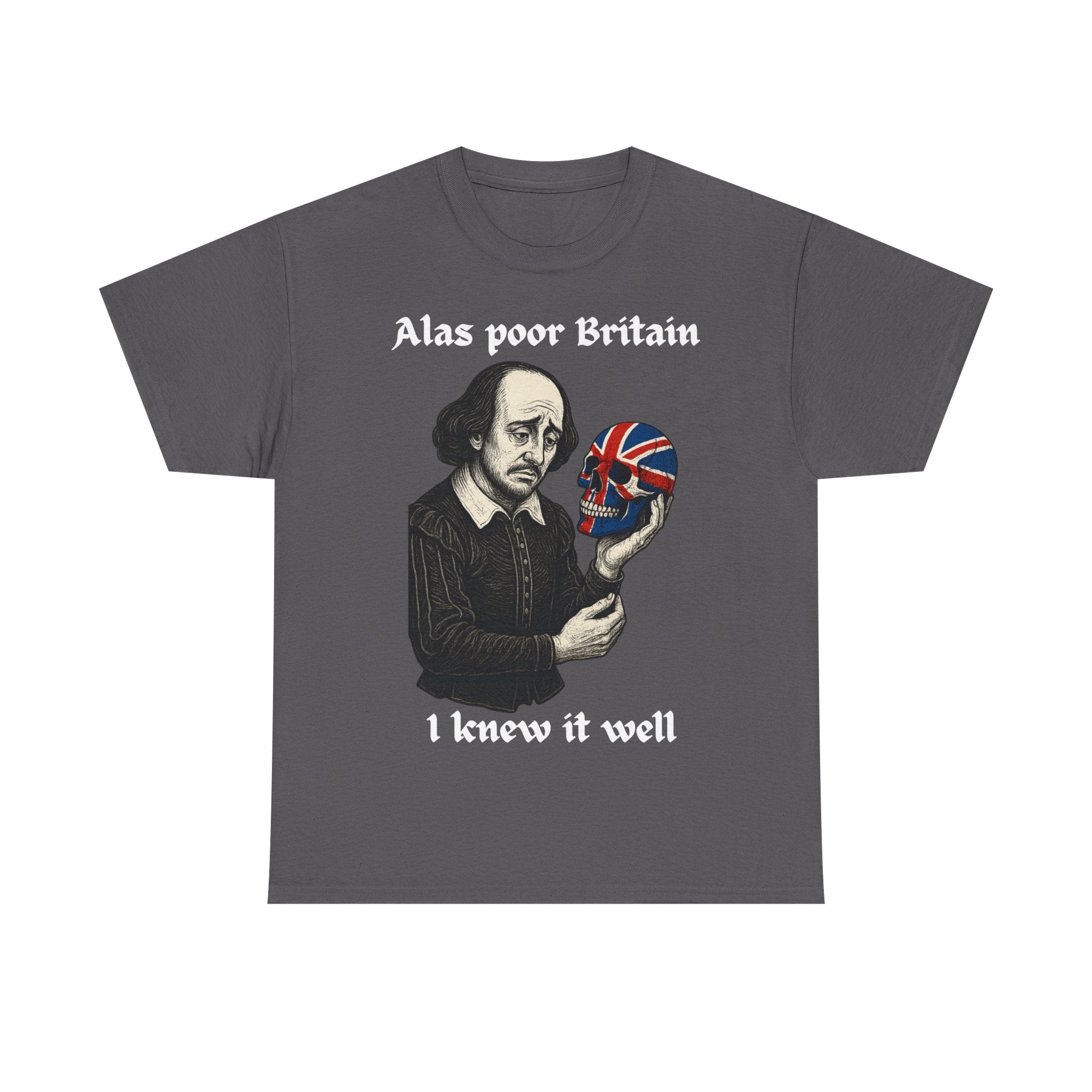 Edgy Shakespearean Tee, British Culture Shirt, Graphic Novelty Top, Literary Fan Gift, Casual Daily Wear