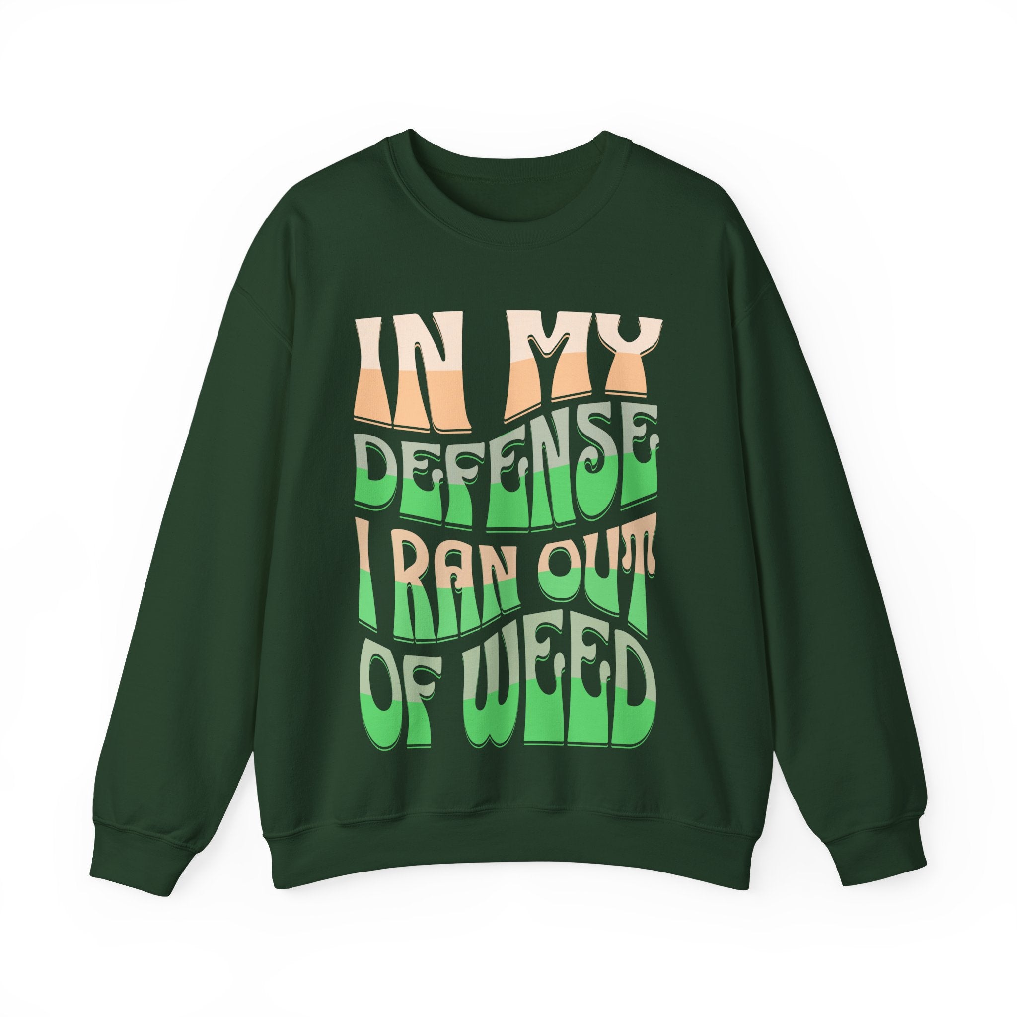 Funny Weed Defense Crewneck Sweatshirt