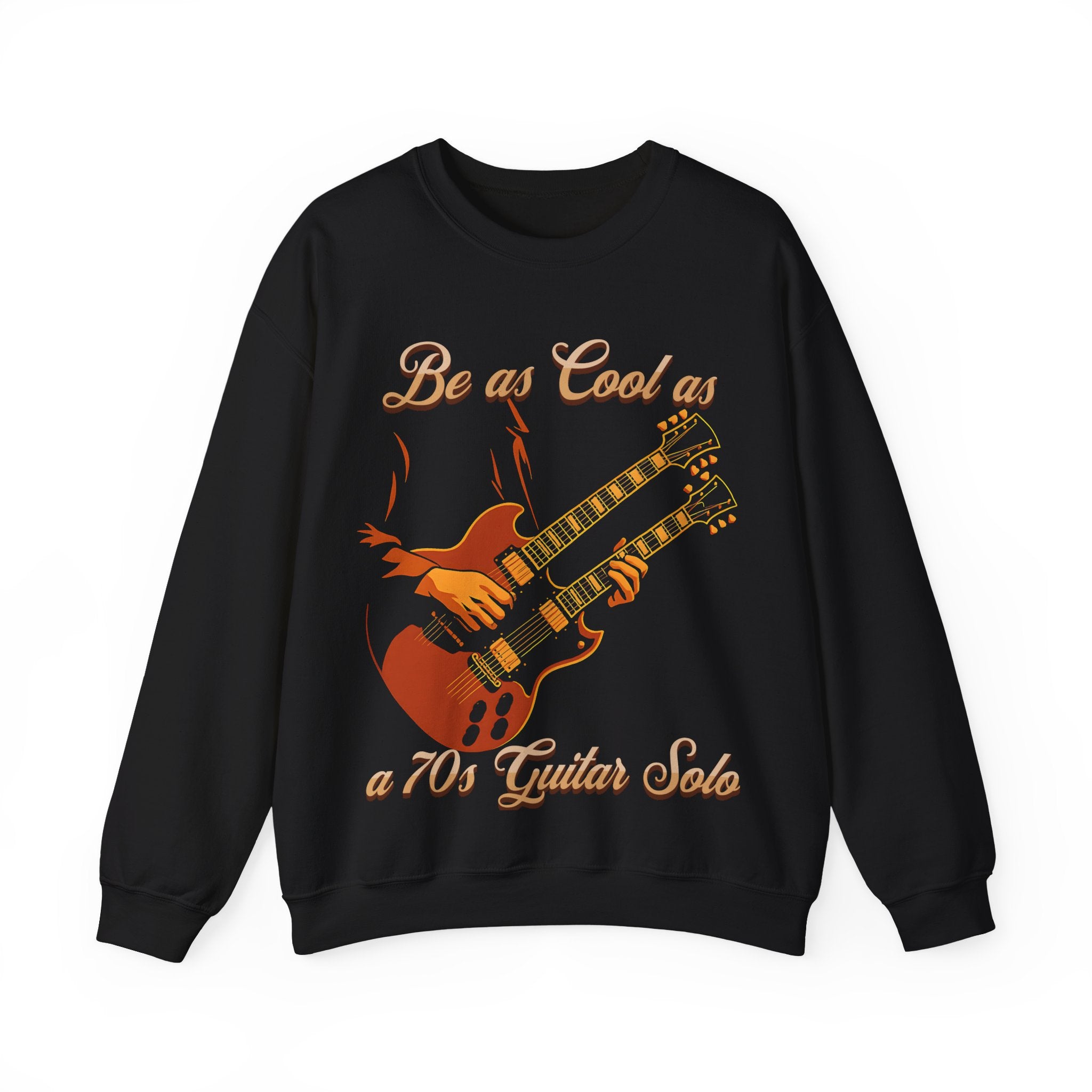 Vintage Guitar Solo Crewneck Sweatshirt | Be as Cool as a 70's Guitar Solo