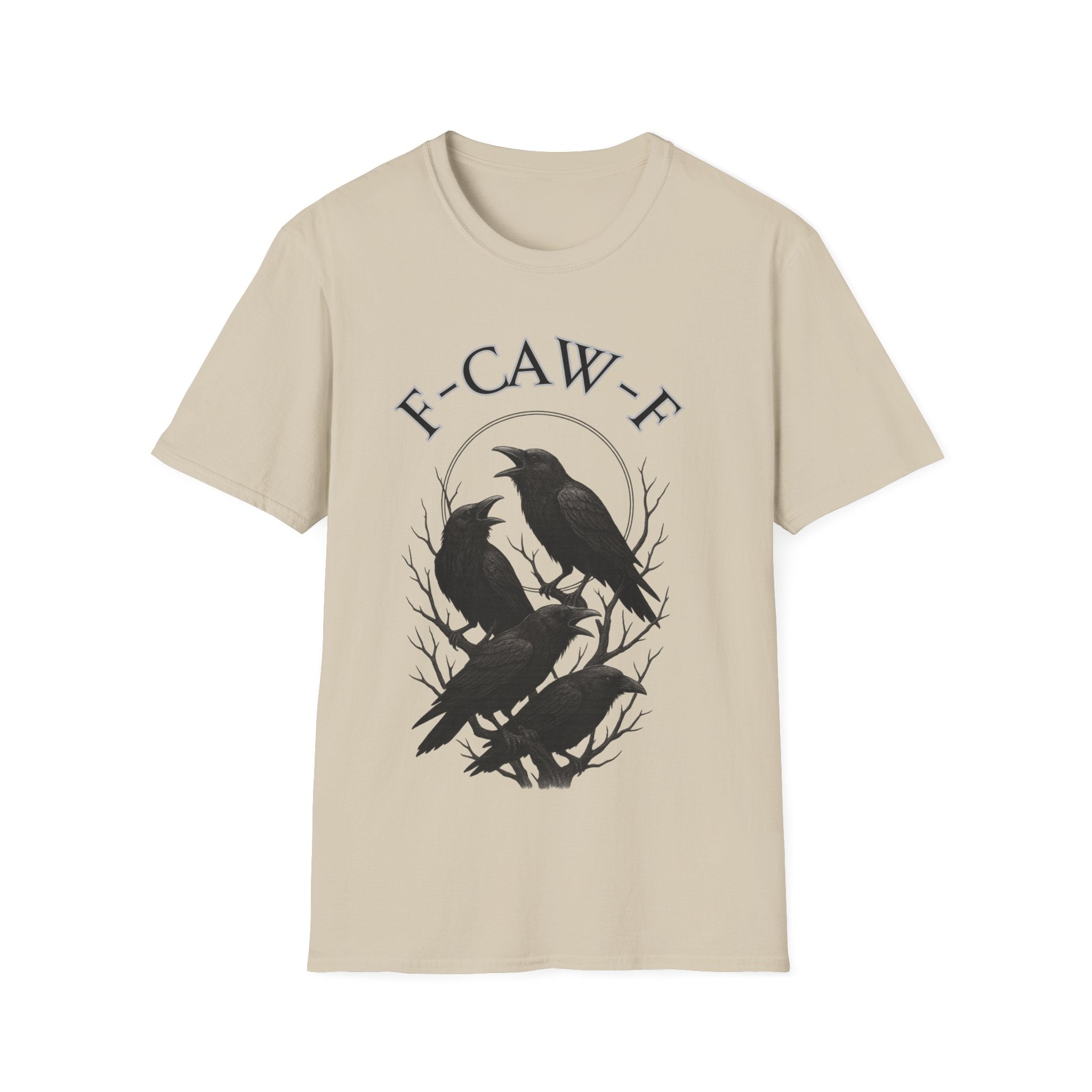 Cawing Crows T-Shirt, Bird Lover Tee, Funny Gift for Nature Enthusiasts, Casual Wear, Halloween Apparel, Unique Bird Shirt