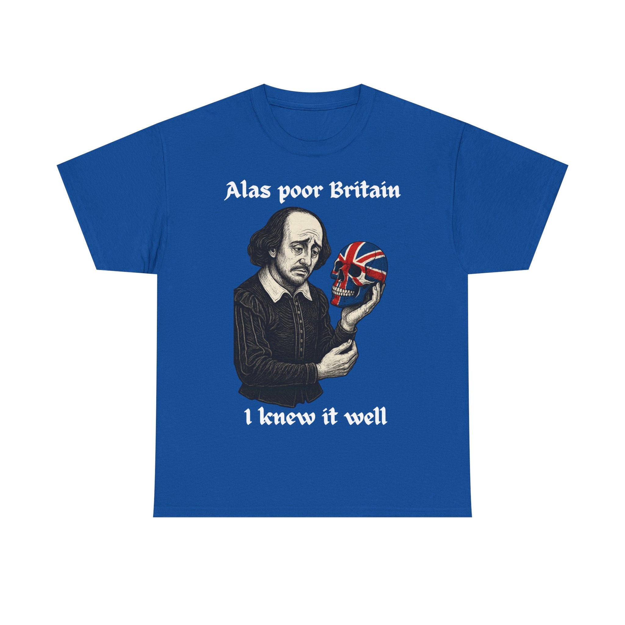 Edgy Shakespearean Tee, British Culture Shirt, Graphic Novelty Top, Literary Fan Gift, Casual Daily Wear