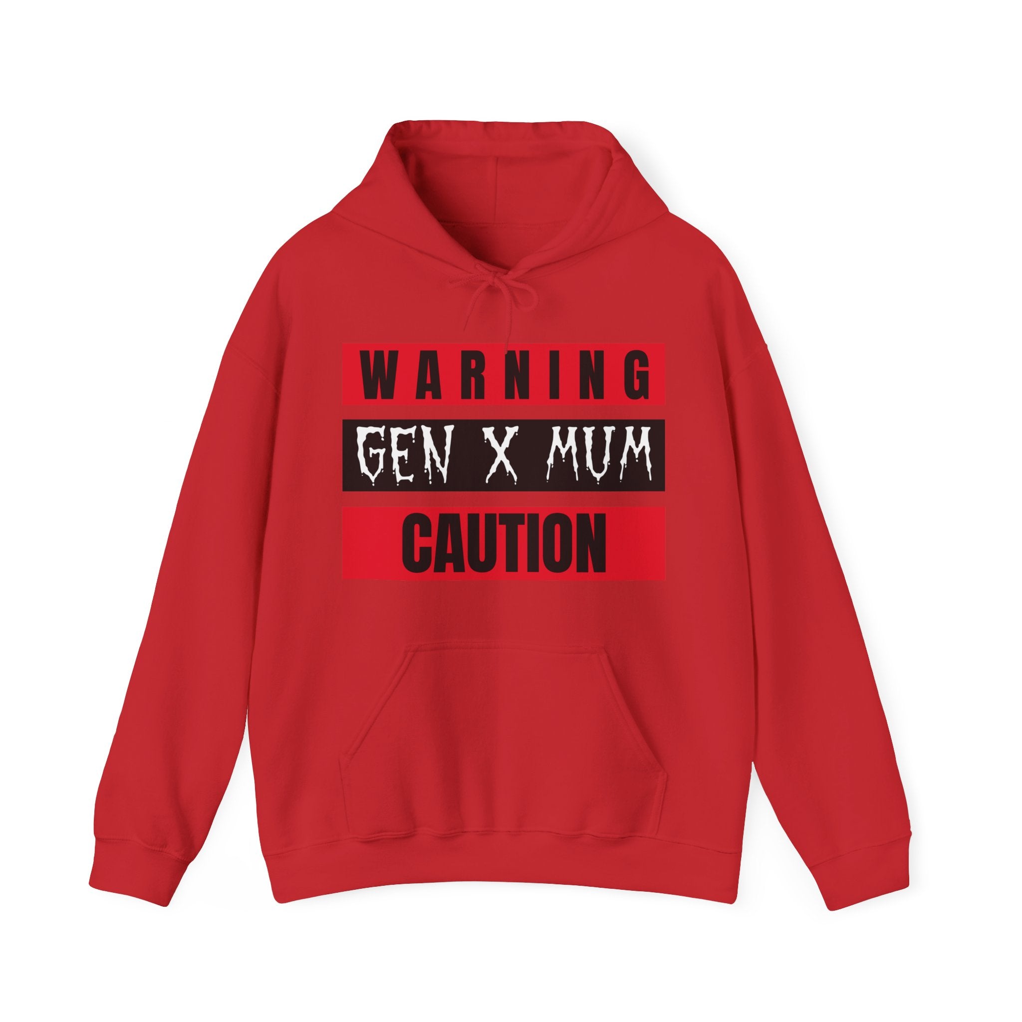 Gen X Mum Caution Hoodie, Unisex Sweatshirt, Warning Hoodie, Gift for Mothers, Casual Wear, Funny Sweatshirt