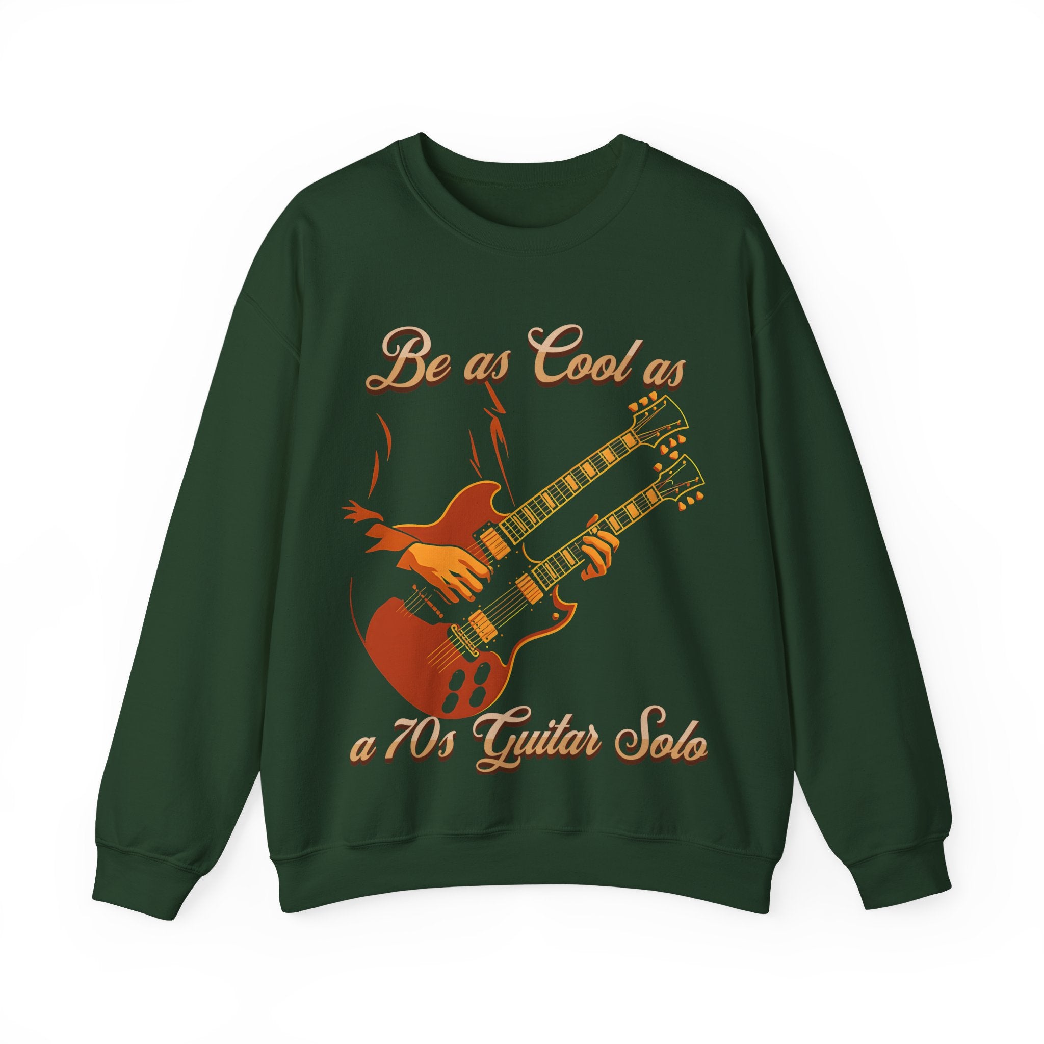 Vintage Guitar Solo Crewneck Sweatshirt | Be as Cool as a 70's Guitar Solo