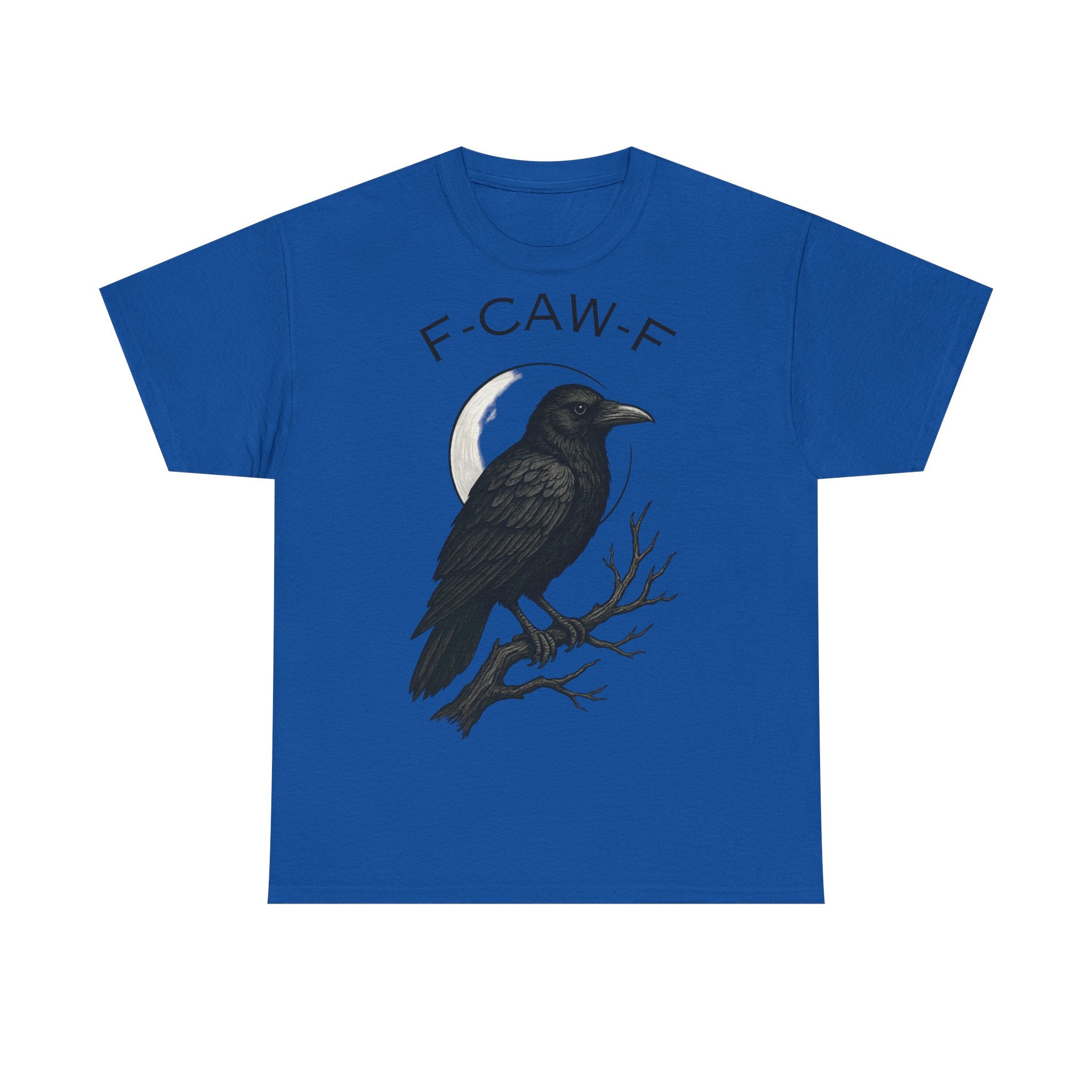 Caw-F Unisex Cotton Tee, Raven Shirt, Bird Lover Gift, Halloween Apparel, Nature T-Shirt, Unique Graphic Tee