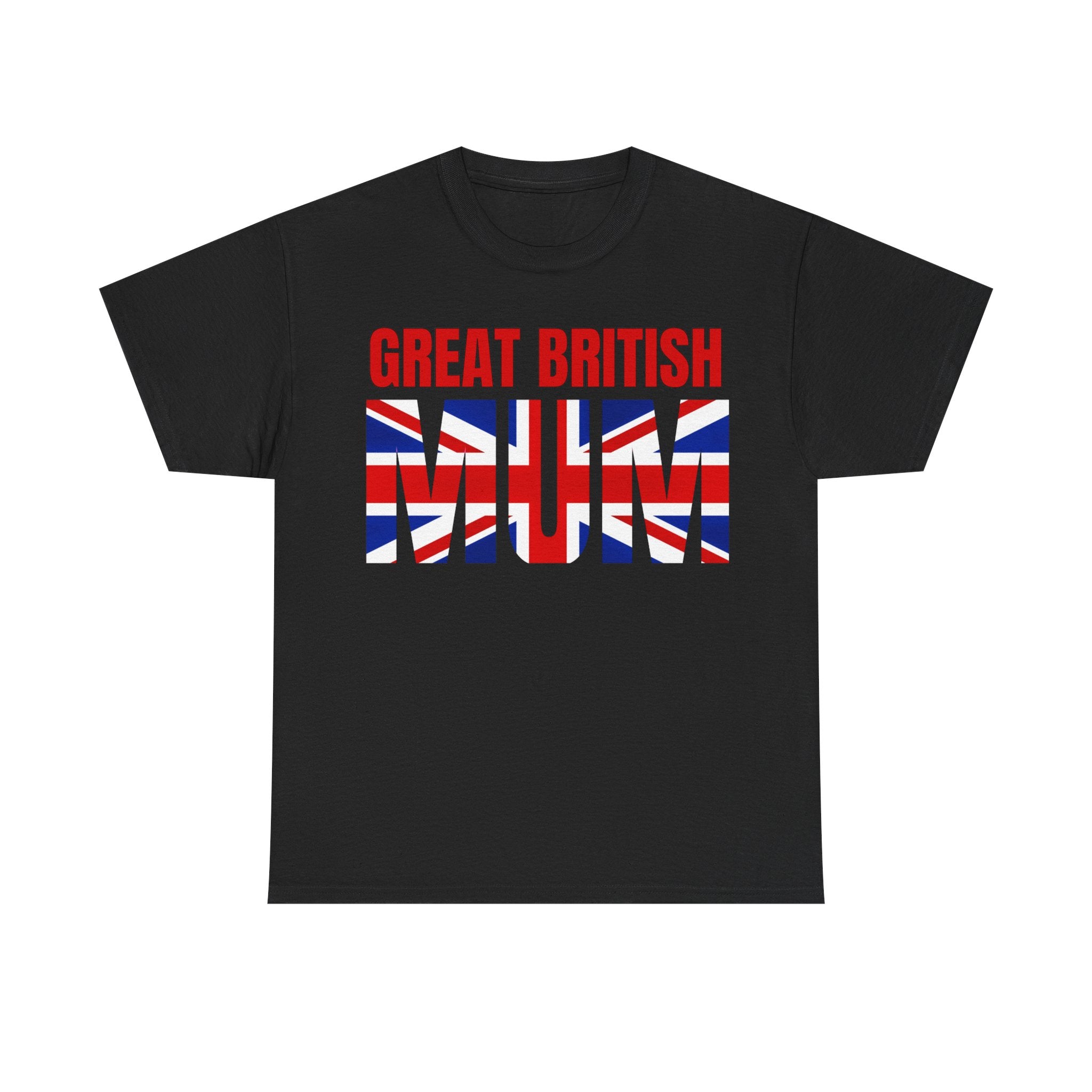 Great British Mum Tee - Unisex Heavy Cotton T-Shirt, Gift for Mother's Day, UK Pride Apparel, British Mum Gift, Casual Wear