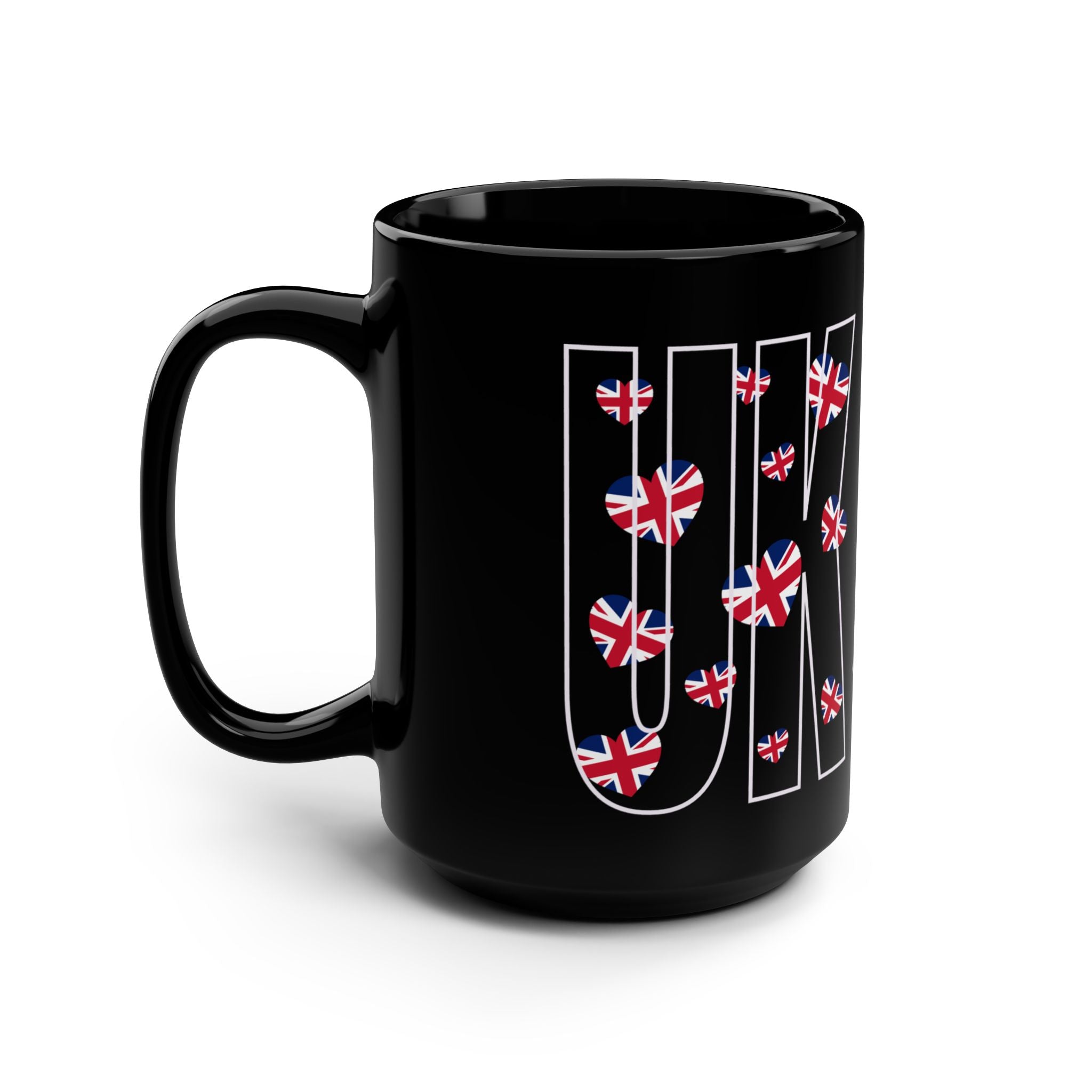 Black Mug, Love Me or Leave Me Mug, UK Design Coffee Cup, English Gift, Unique Tea Mug, Brit Humor Drinkware