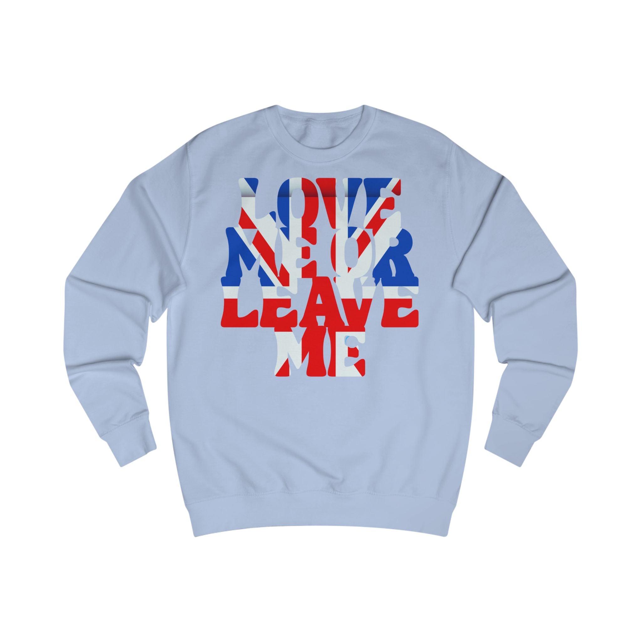 Union Jack Love Sweatshirt, British Pride, Unisex Clothing, Cozy Gift, Fall Fashion, Casual Wear, Travel Souvenir