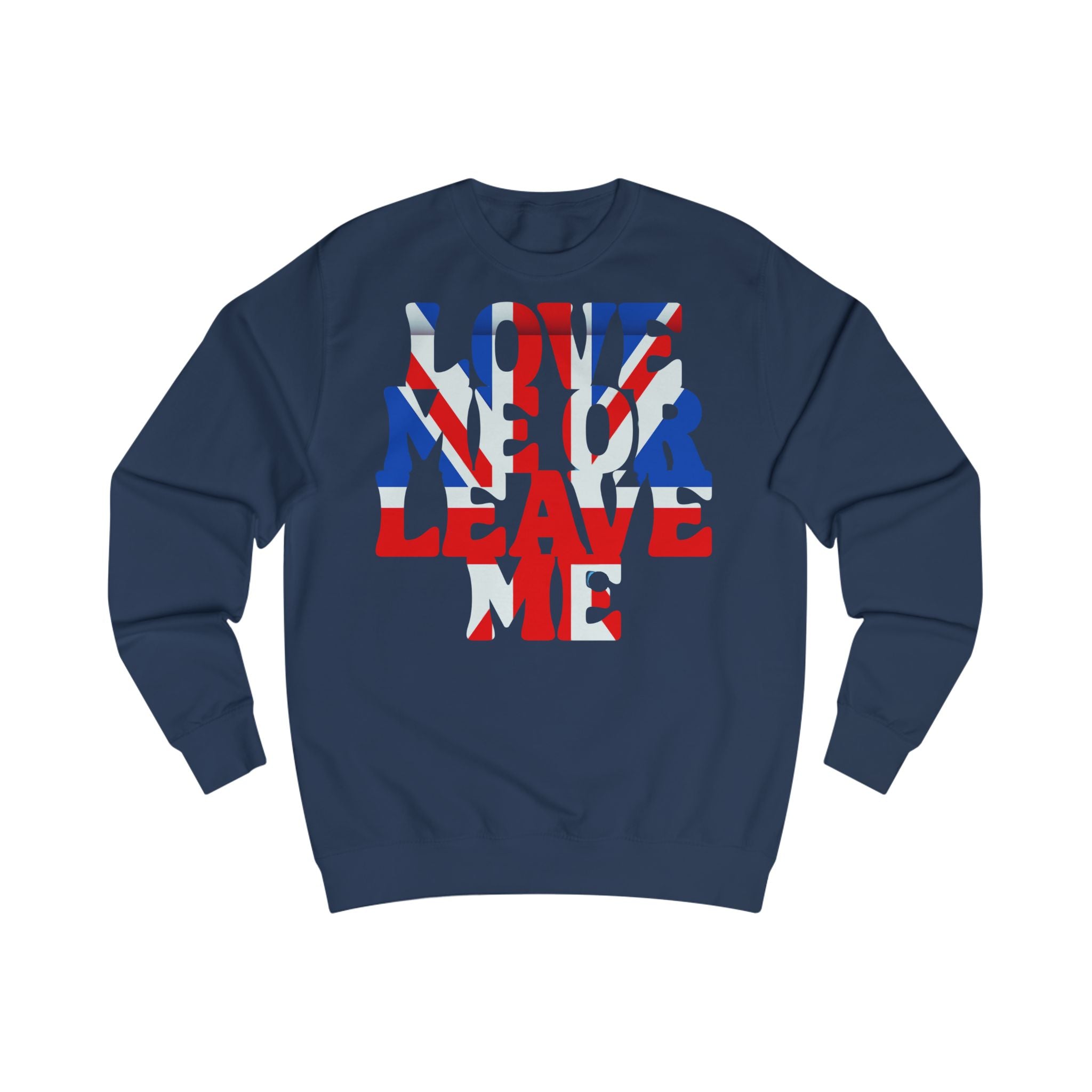 Union Jack Love Sweatshirt, British Pride, Unisex Clothing, Cozy Gift, Fall Fashion, Casual Wear, Travel Souvenir