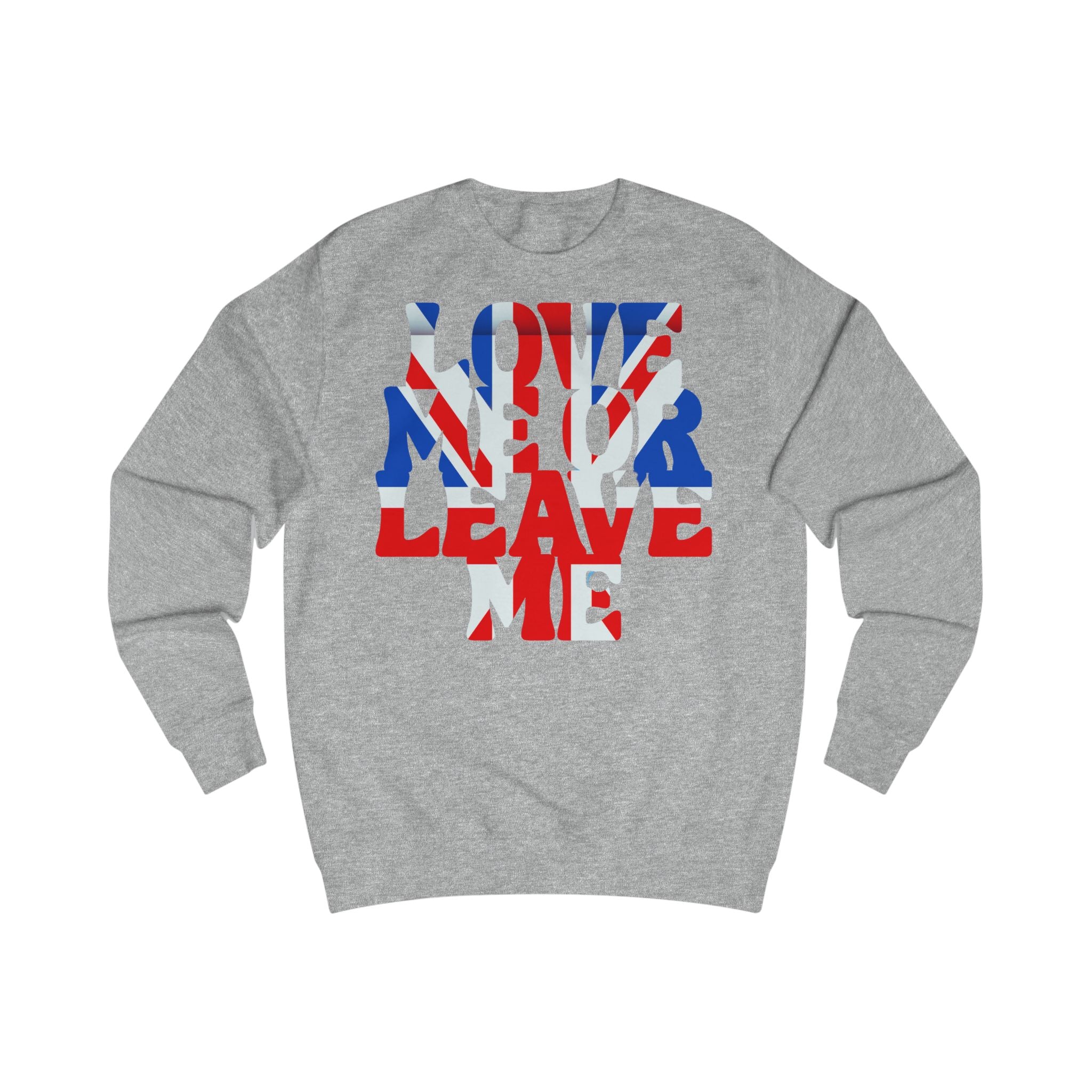 Union Jack Love Sweatshirt, British Pride, Unisex Clothing, Cozy Gift, Fall Fashion, Casual Wear, Travel Souvenir
