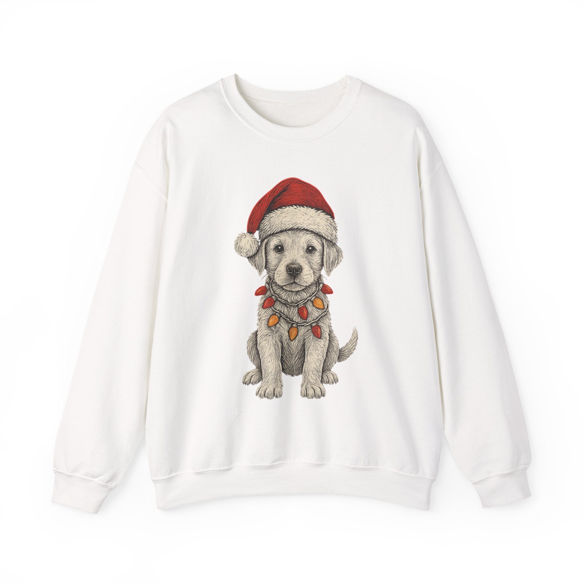 Cute Christmas Dog Sweatshirt, Holiday Apparel, Pet Lover Gift, Cozy Crewneck, Festive Sweatshirt, Winter Fashion