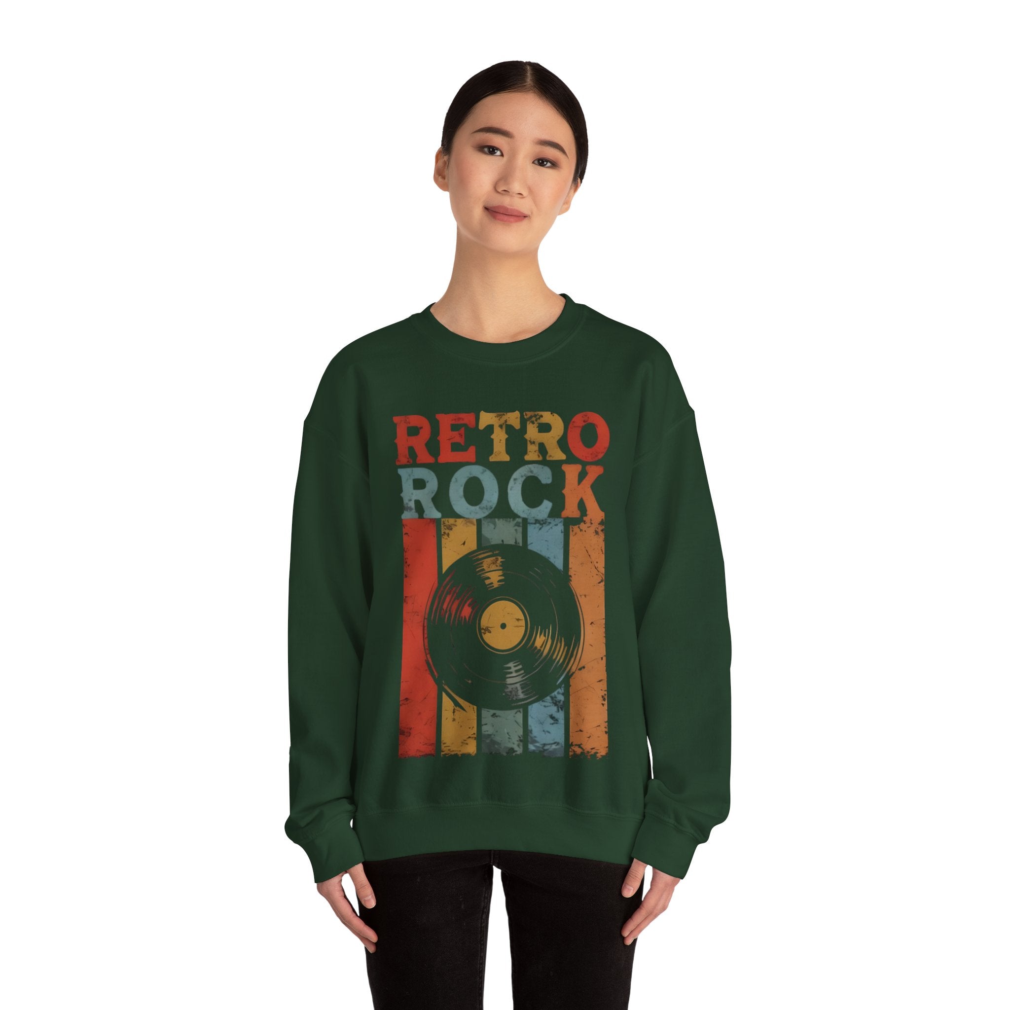 Retro Rock Unisex Crewneck Sweatshirt - Vintage Music Vibes