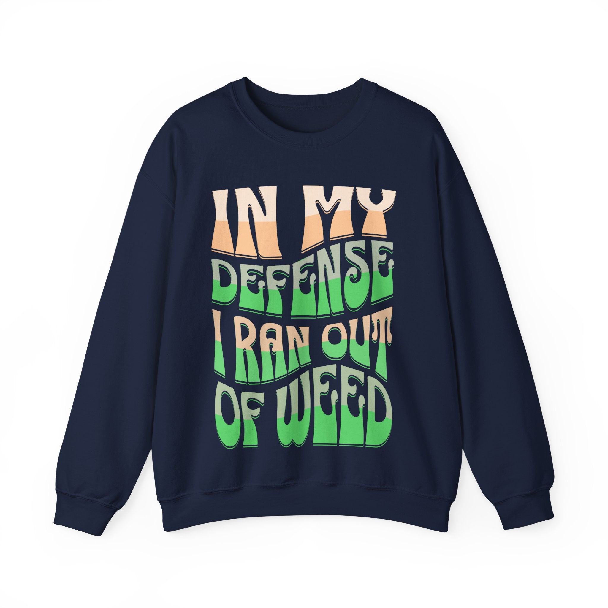 Funny Weed Defense Crewneck Sweatshirt