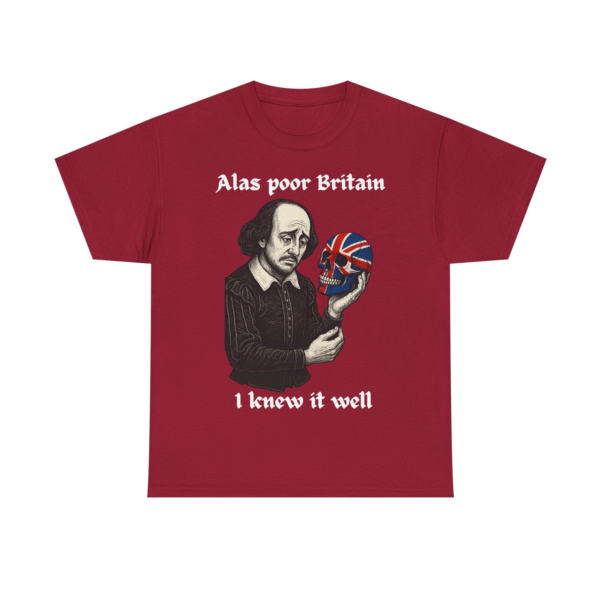 Edgy Shakespearean Tee, British Culture Shirt, Graphic Novelty Top, Literary Fan Gift, Casual Daily Wear