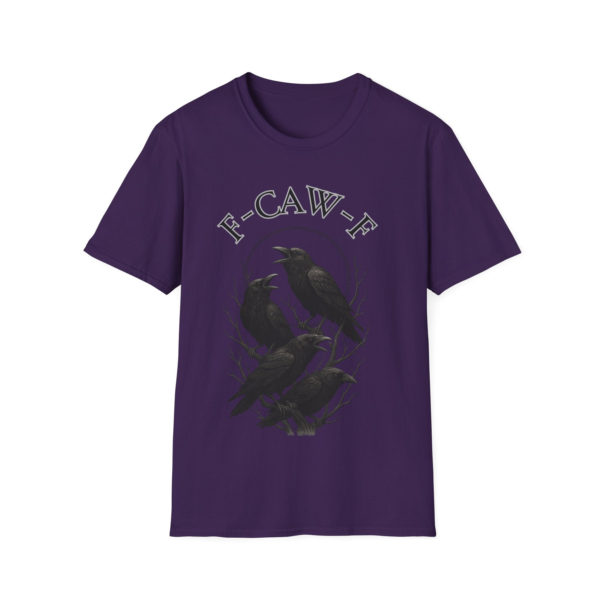Cawing Crows T-Shirt, Bird Lover Tee, Funny Gift for Nature Enthusiasts, Casual Wear, Halloween Apparel, Unique Bird Shirt