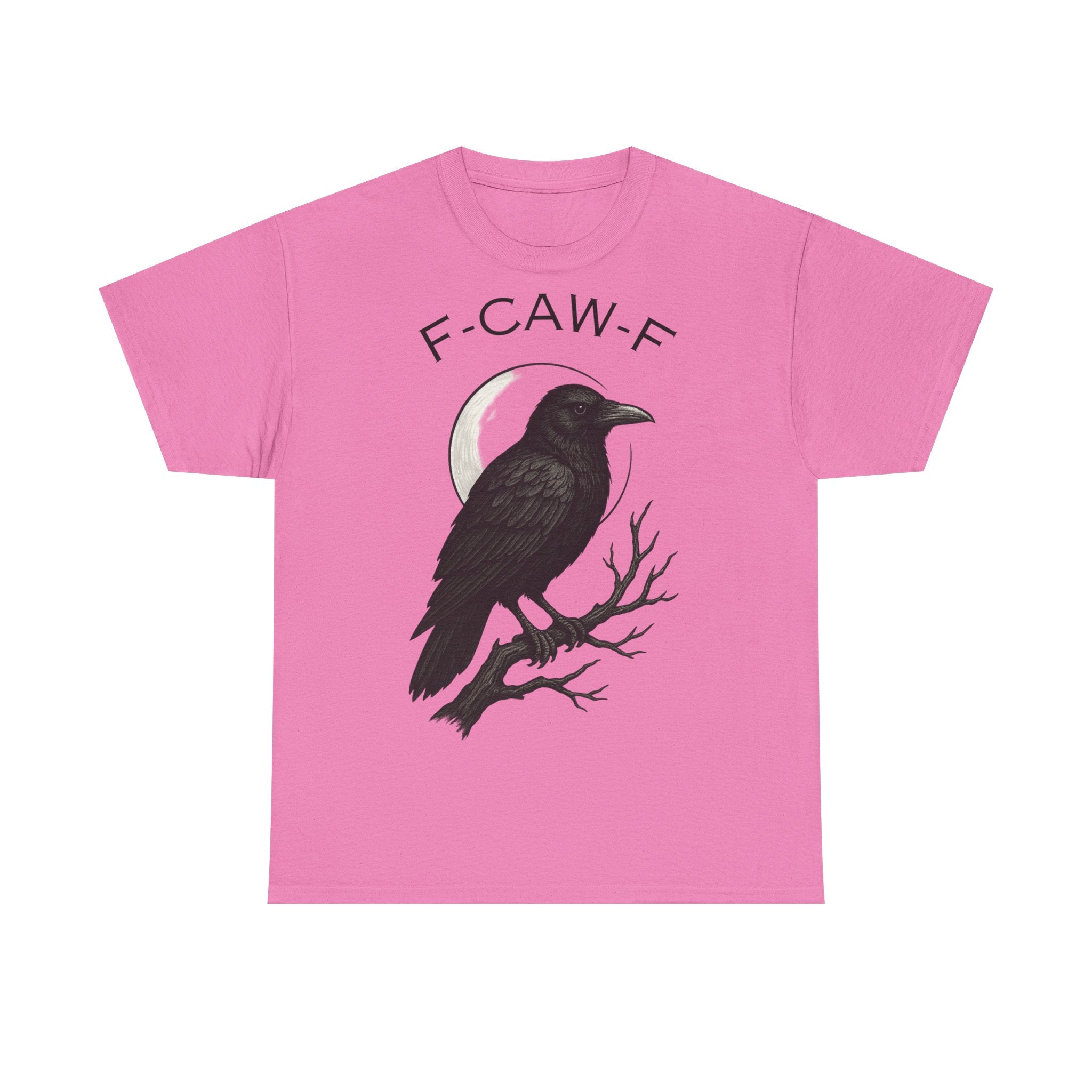Caw-F Unisex Cotton Tee, Raven Shirt, Bird Lover Gift, Halloween Apparel, Nature T-Shirt, Unique Graphic Tee