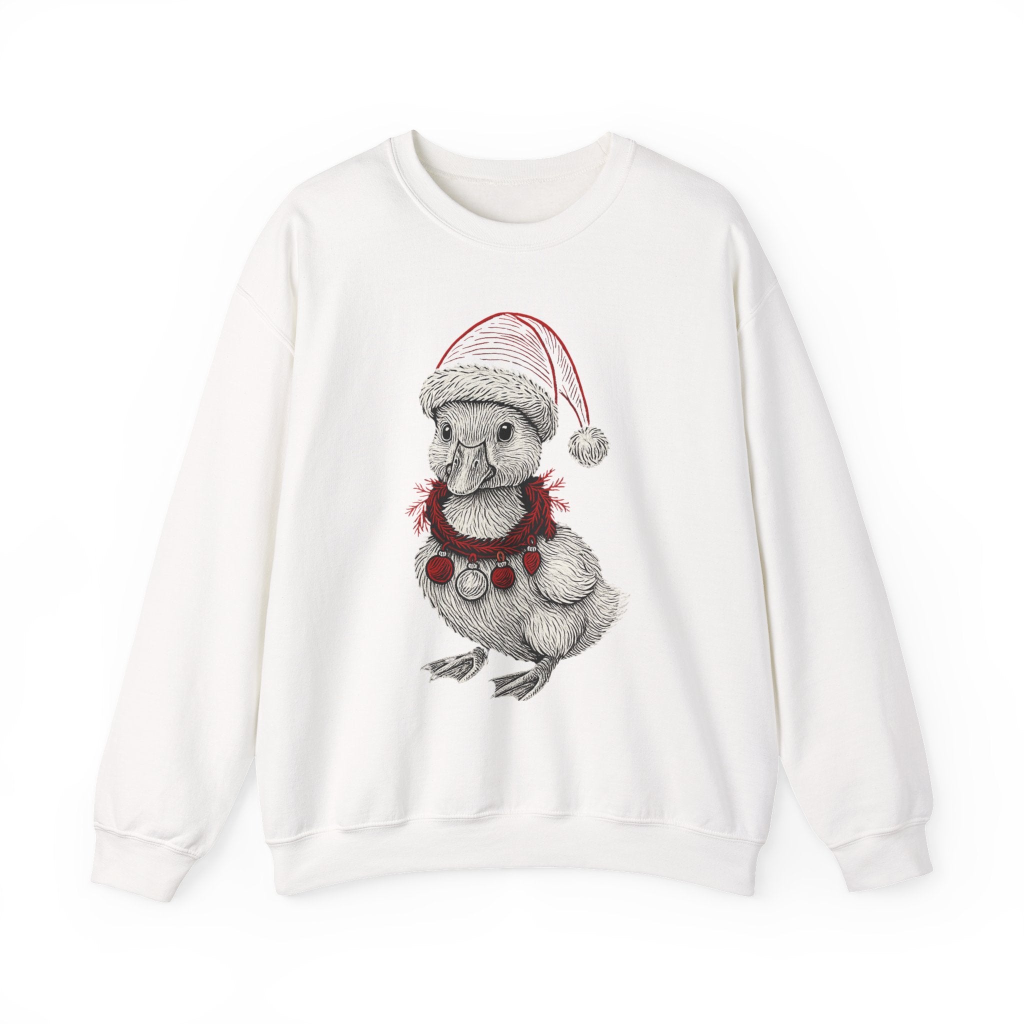 Festive Holiday Crewneck Sweatshirt, Cute Animal Sweater, Christmas Gift, Cozy Apparel, Unisex Fleece Top, Seasonal Fashion