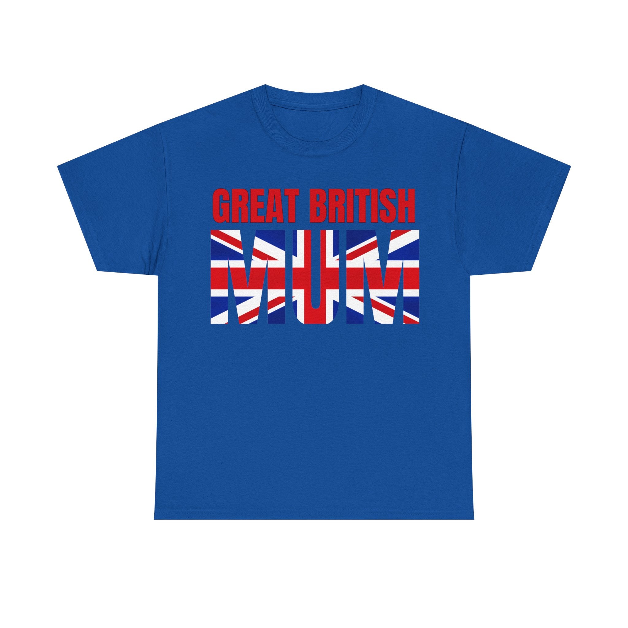 Great British Mum Tee - Unisex Heavy Cotton T-Shirt, Gift for Mother's Day, UK Pride Apparel, British Mum Gift, Casual Wear