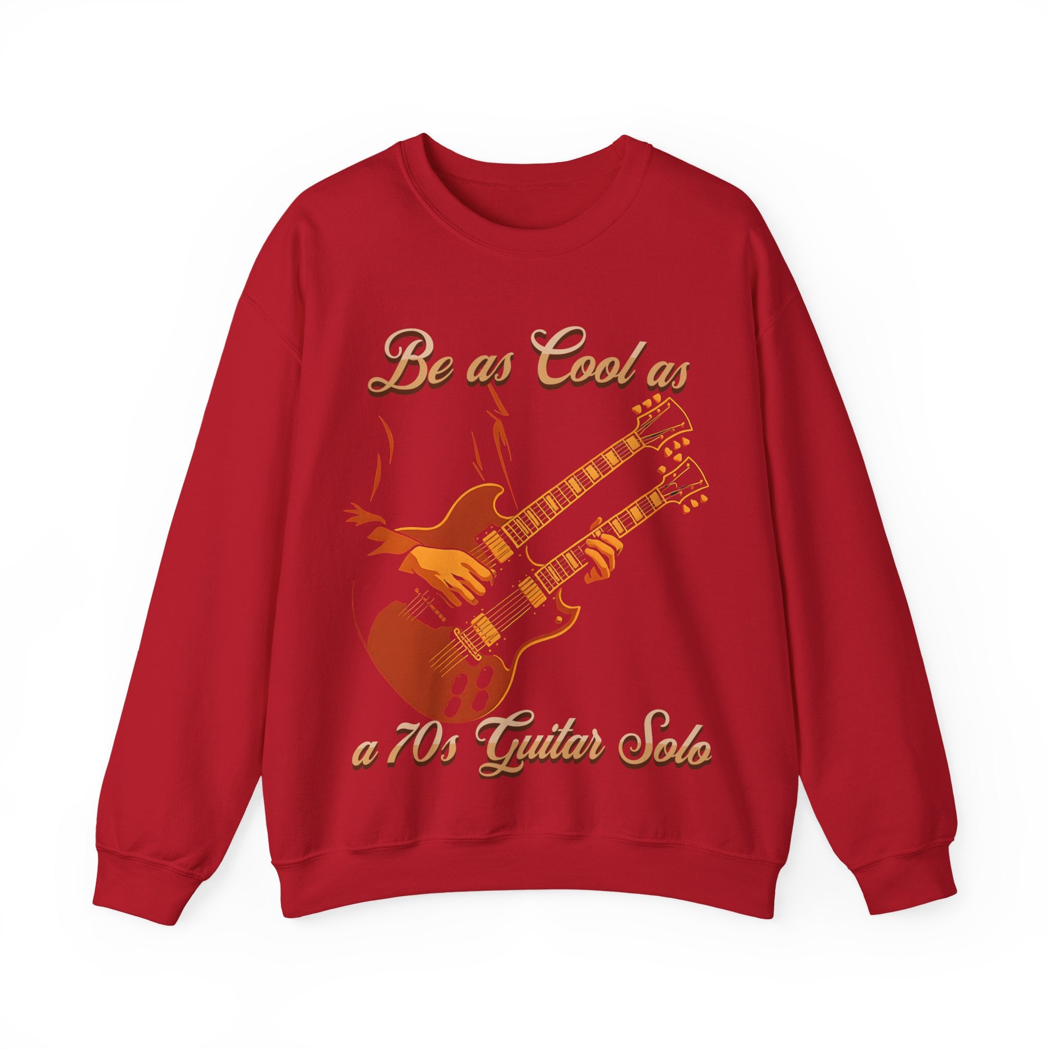Vintage Guitar Solo Crewneck Sweatshirt | Be as Cool as a 70's Guitar Solo
