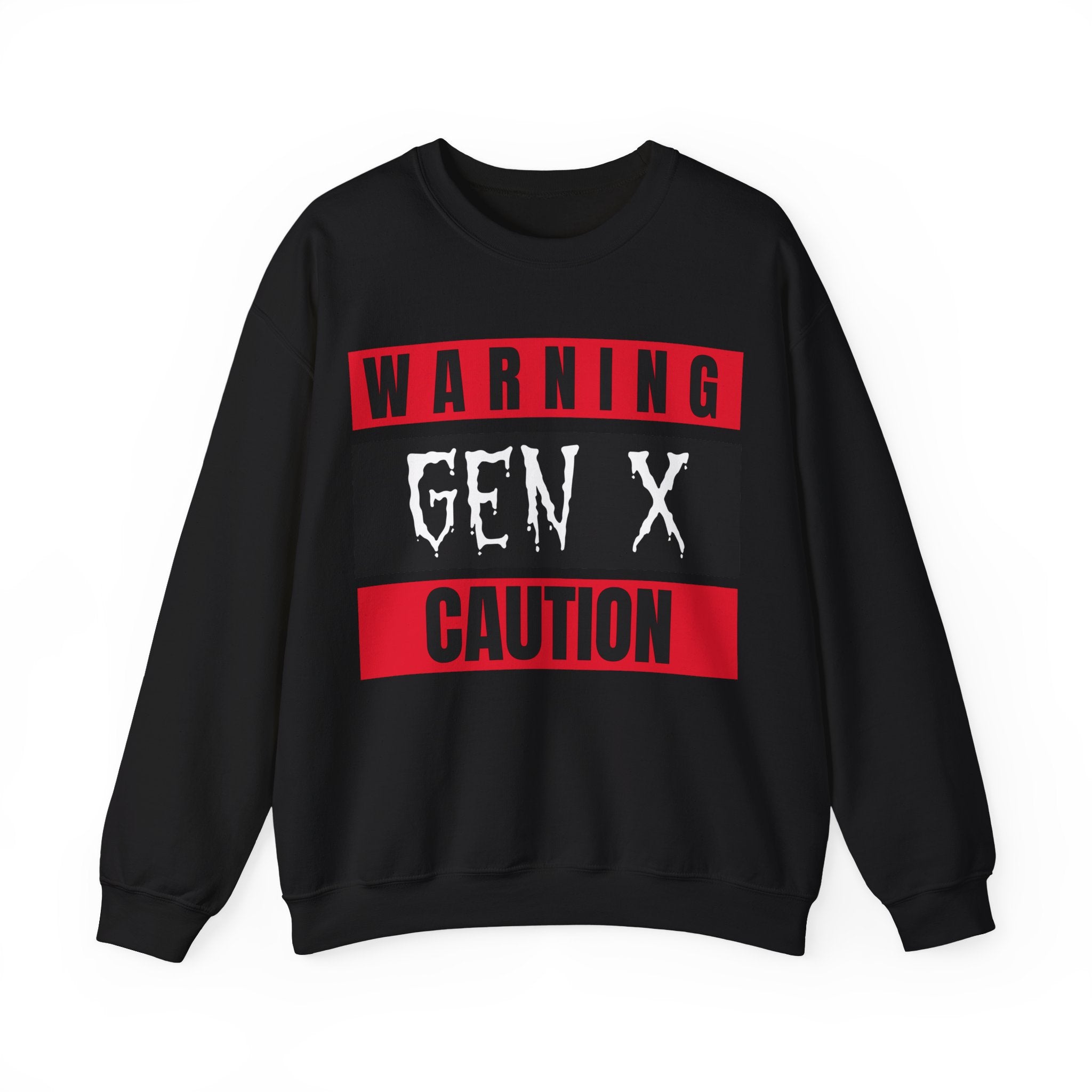 Gen X Warning Crewneck Sweatshirt, Vintage Sweatshirt, Unisex Sweater, Gift for Gen X, Retro Crewneck, Trendy Casual Wear