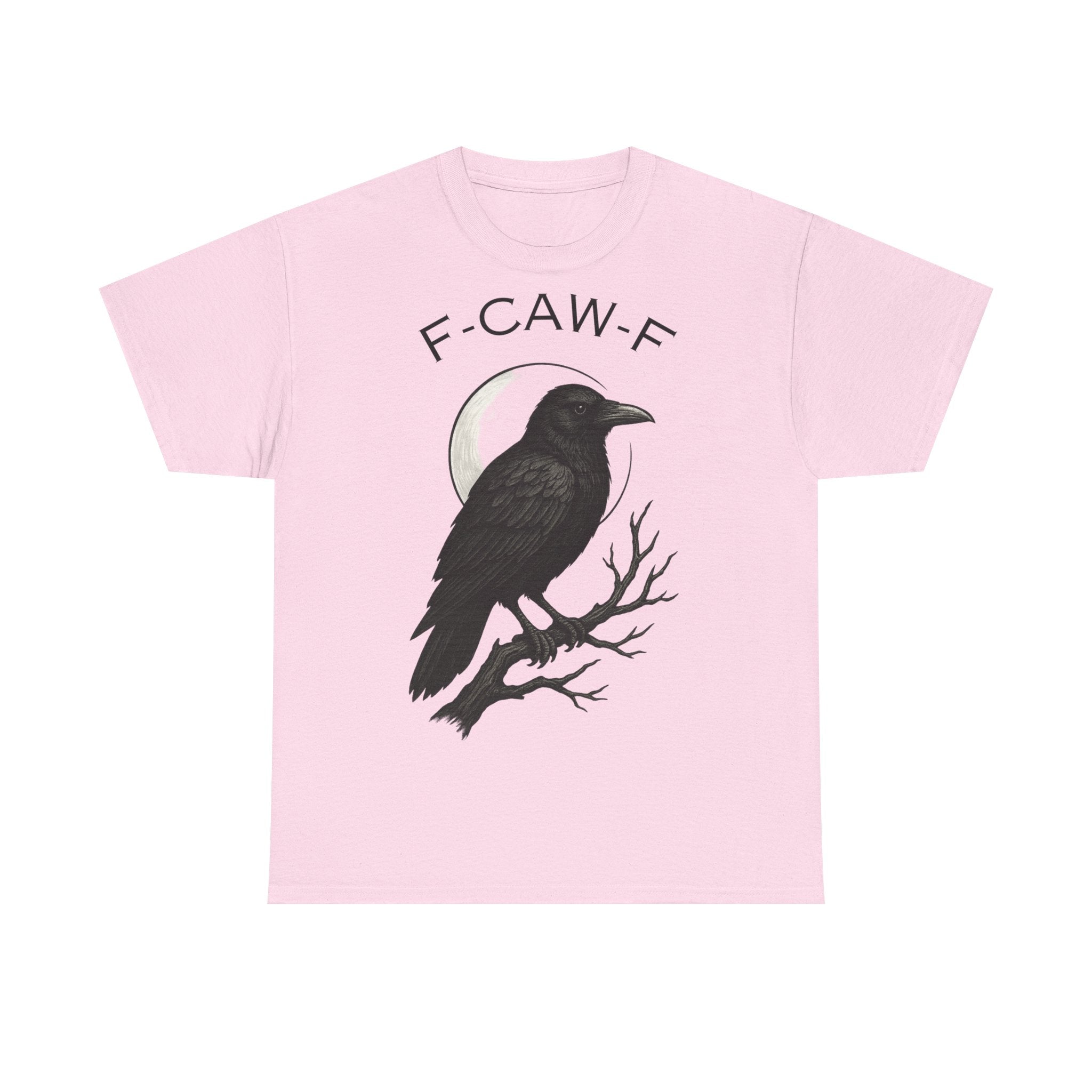 Caw-F Unisex Cotton Tee, Raven Shirt, Bird Lover Gift, Halloween Apparel, Nature T-Shirt, Unique Graphic Tee