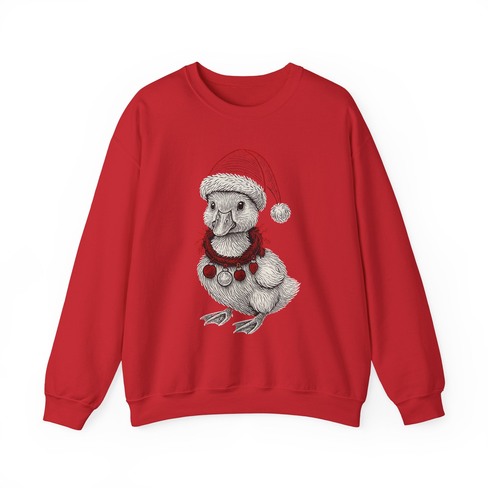 Festive Holiday Crewneck Sweatshirt, Cute Animal Sweater, Christmas Gift, Cozy Apparel, Unisex Fleece Top, Seasonal Fashion