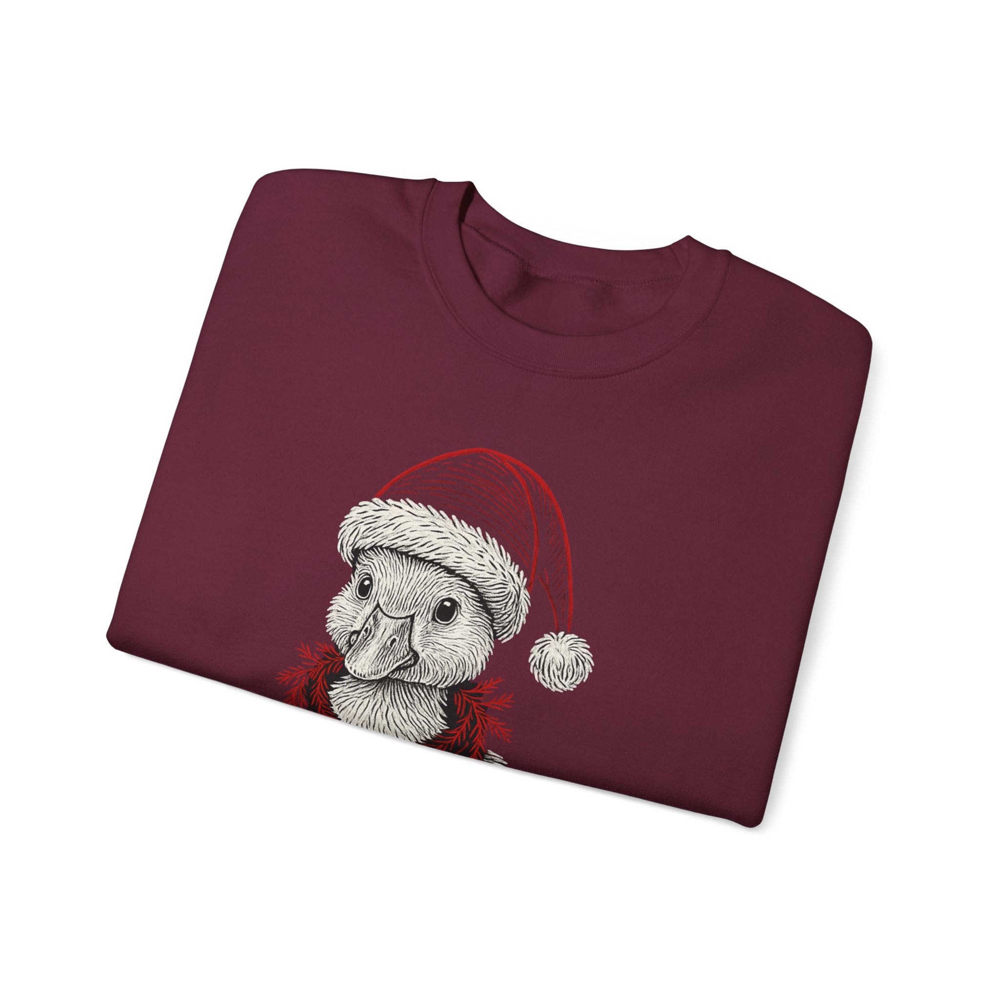 Festive Holiday Crewneck Sweatshirt, Cute Animal Sweater, Christmas Gift, Cozy Apparel, Unisex Fleece Top, Seasonal Fashion
