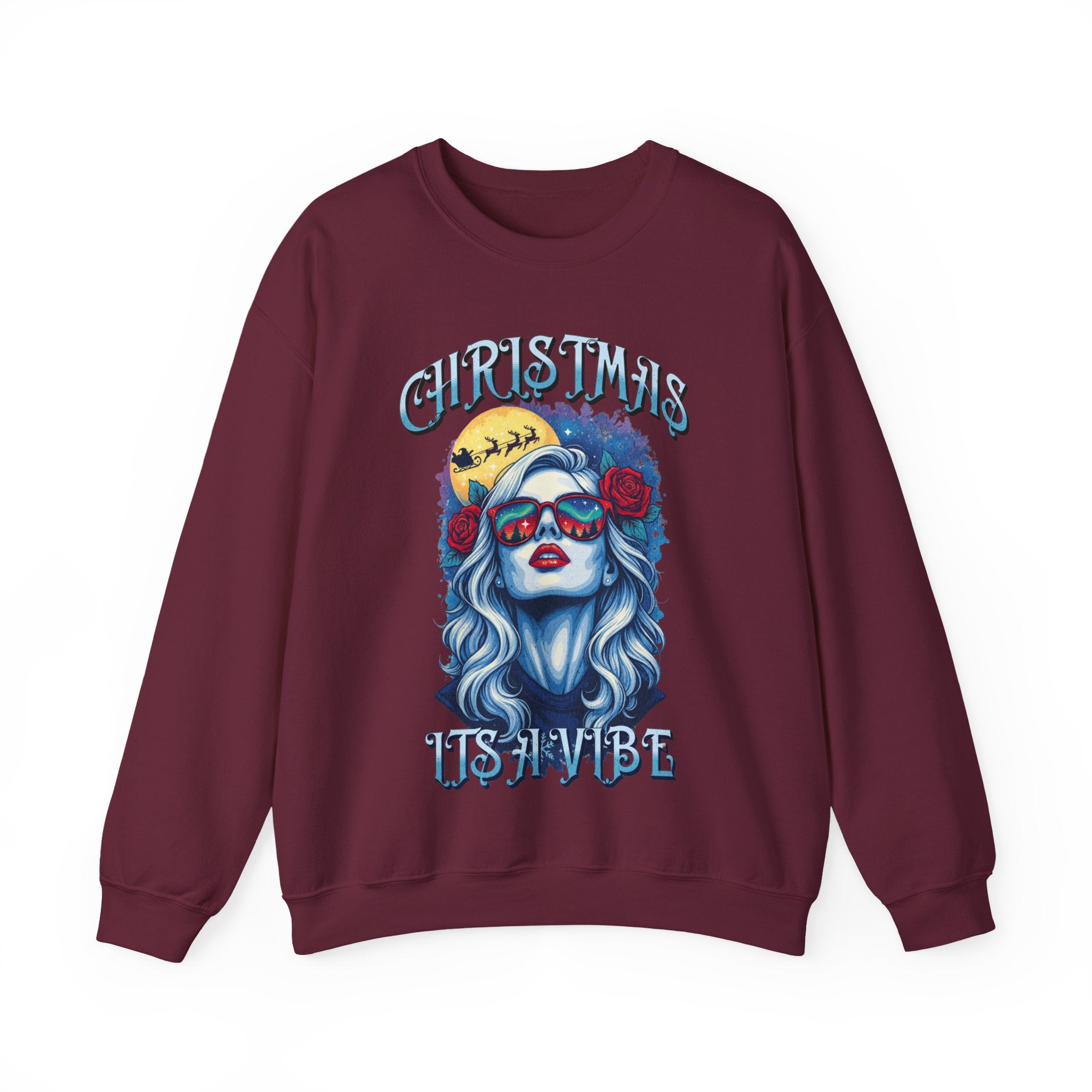 Christmas Sugar Skull Crewneck Sweatshirt