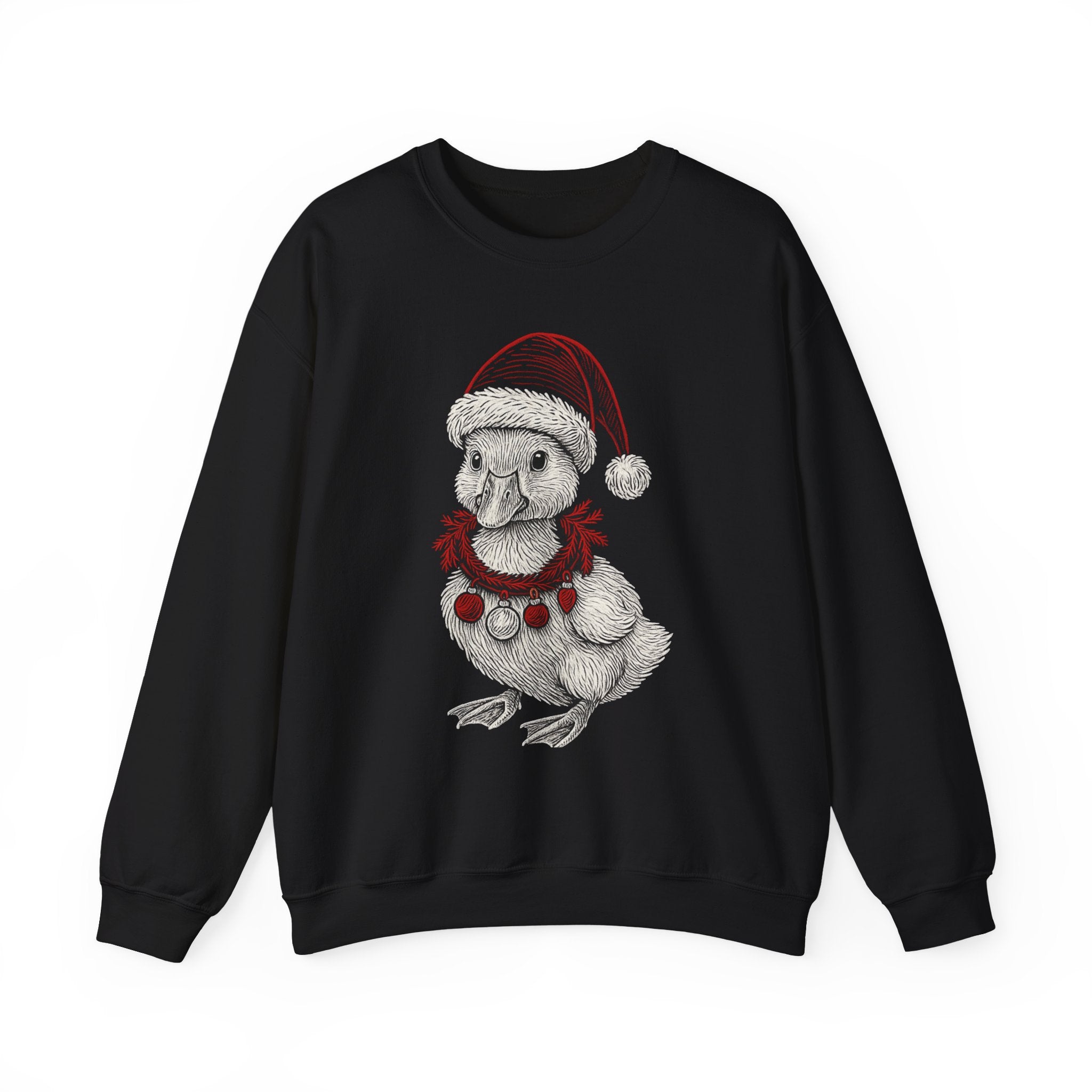 Festive Holiday Crewneck Sweatshirt, Cute Animal Sweater, Christmas Gift, Cozy Apparel, Unisex Fleece Top, Seasonal Fashion