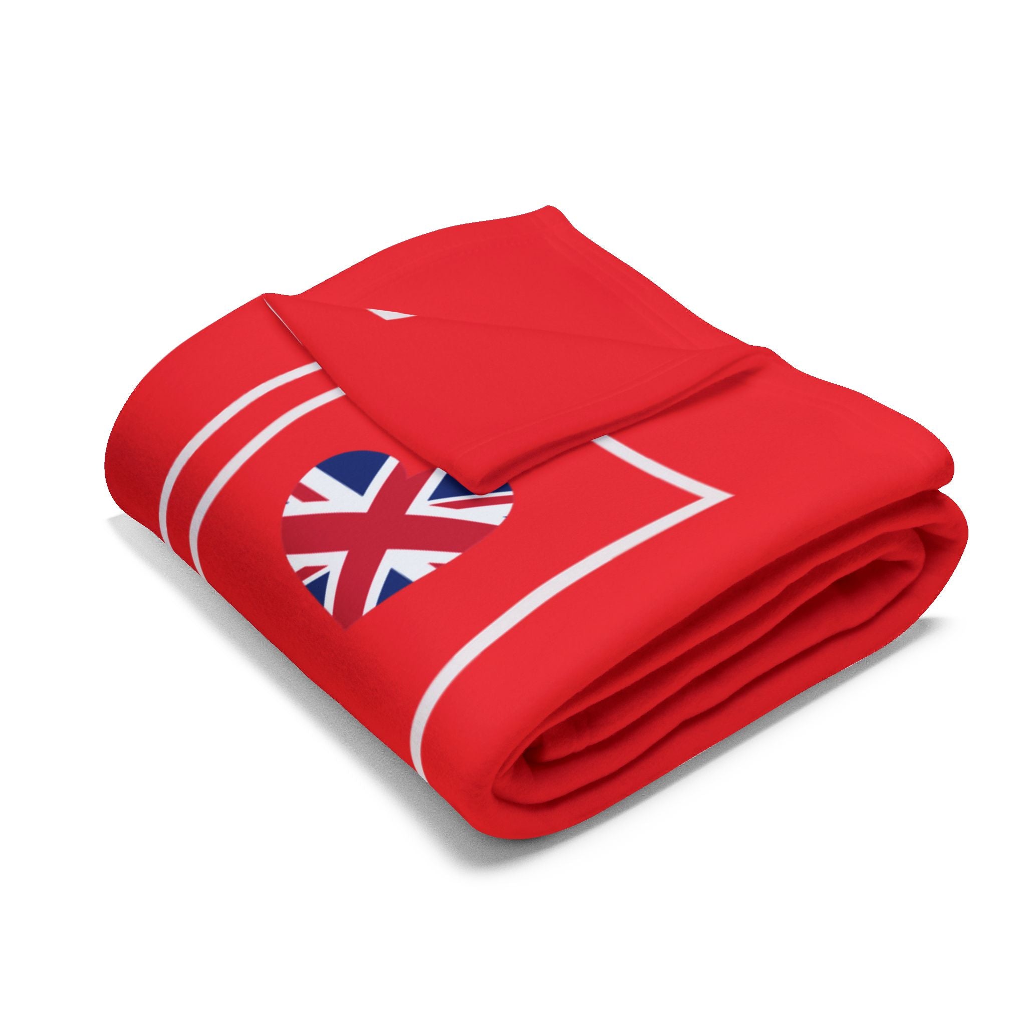 Cozy British Love Fleece Blanket | Valentine's Gift, Home Decor, Warm Throw, Gift for Him/Her, British Flag Design