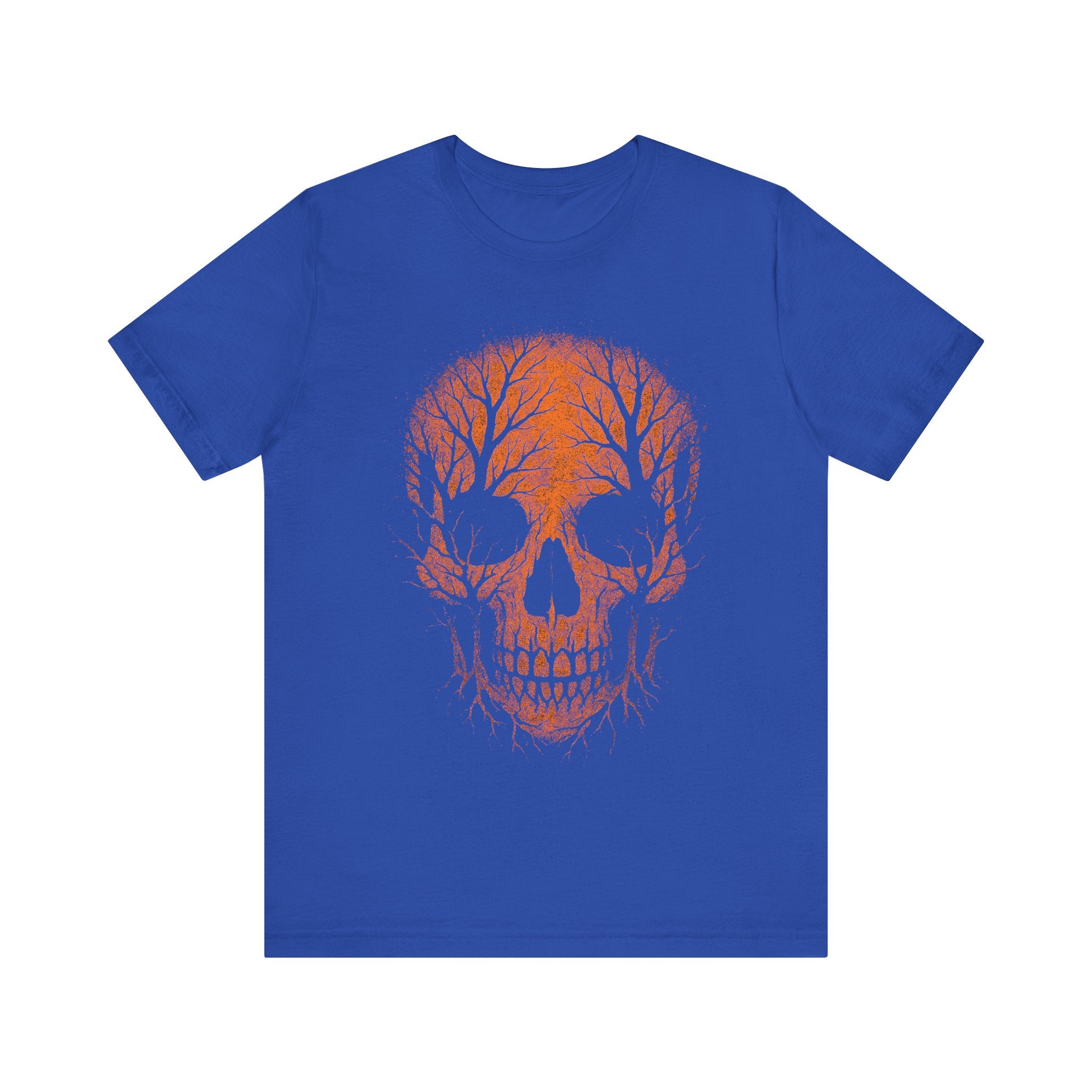 Autumn Skull Graphic Tee - Unisex Halloween Shirt