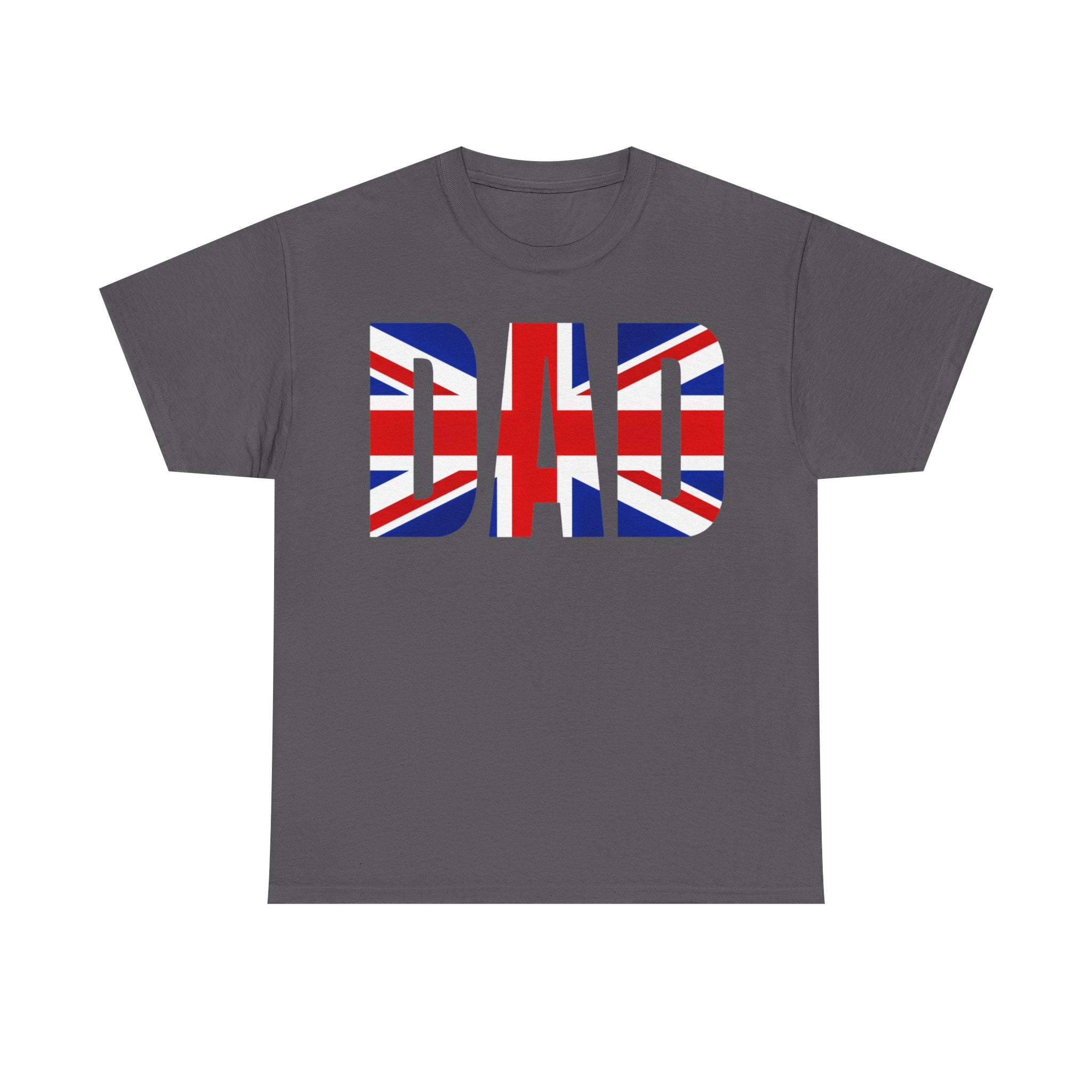British Flag Dad Tee - Perfect for Father's Day, Casual Wear, Gifts for Dads, Patriotic Fashion, Family Outings