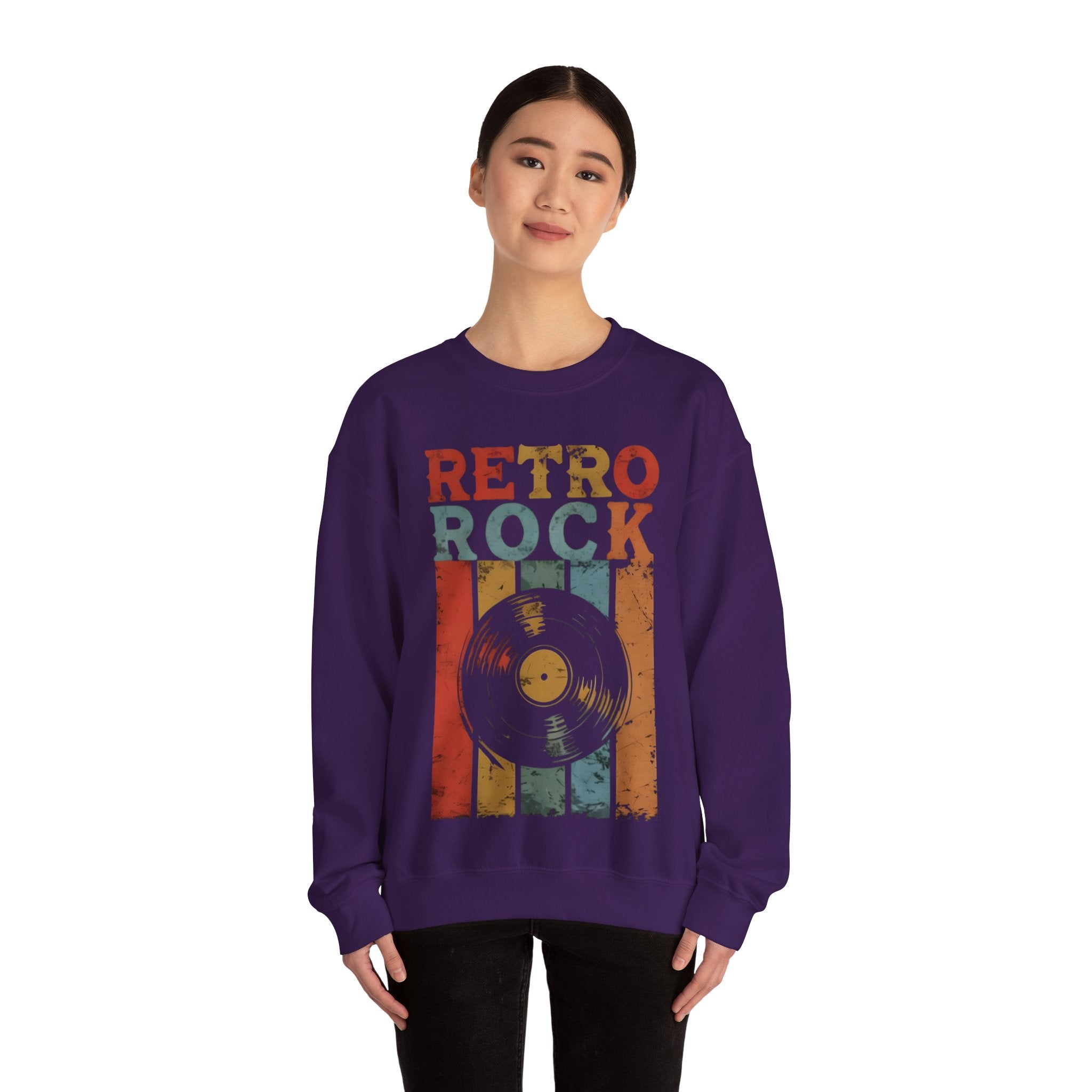 Retro Rock Unisex Crewneck Sweatshirt - Vintage Music Vibes