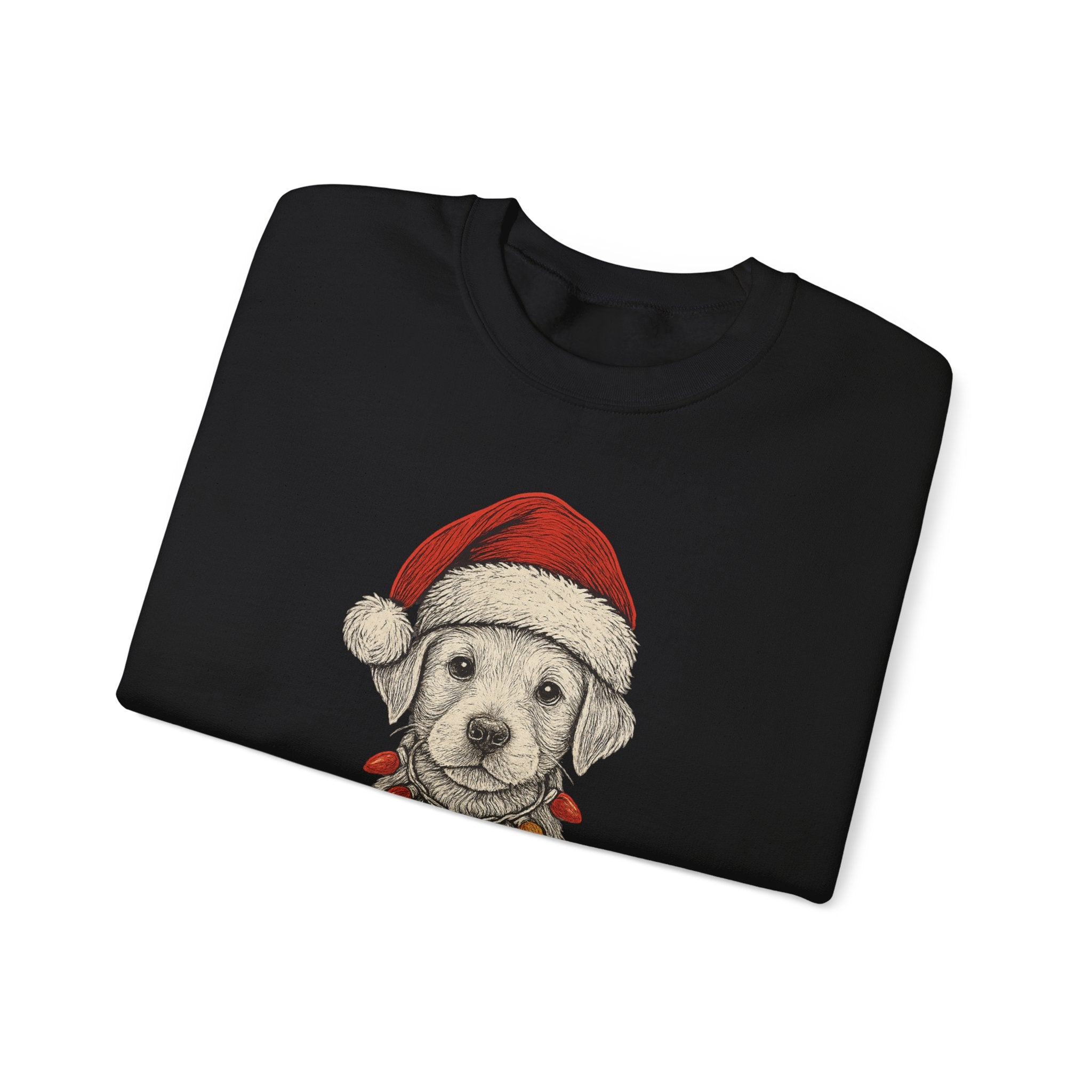 Cute Christmas Dog Sweatshirt, Holiday Apparel, Pet Lover Gift, Cozy Crewneck, Festive Sweatshirt, Winter Fashion