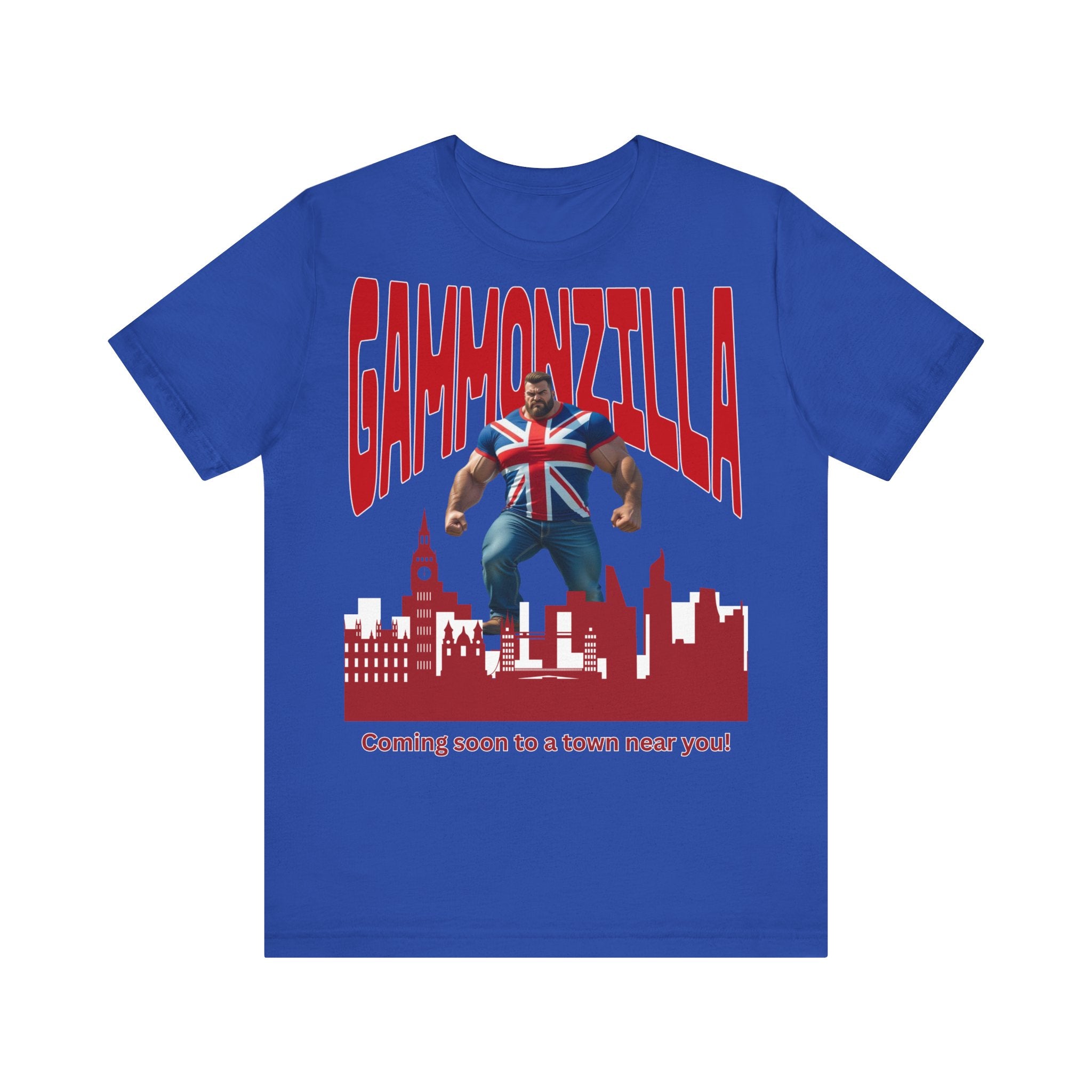 Gammonzilla Unisex Tee | Funny Graphic T-Shirt for Casual Wear, Gift for Comic Fans, Birthday Gift, Novelty Tee, Unique Humor Shirt