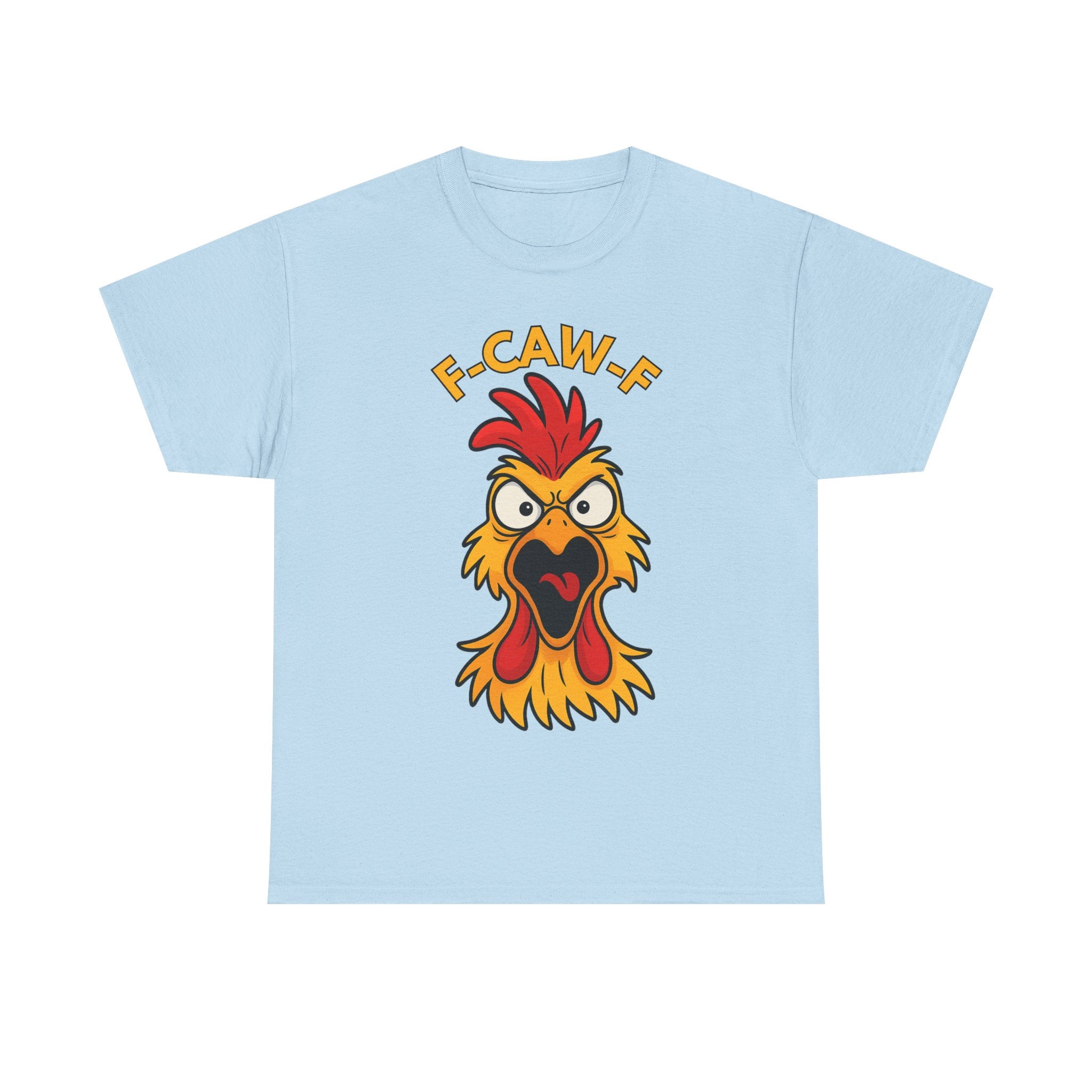 F-Caw-F Funny Chicken Tee for Poultry Lovers, Humor T-Shirt, Gift for Chicken Enthusiasts, Animal Rights, Casual Wear, Farmhouse Style