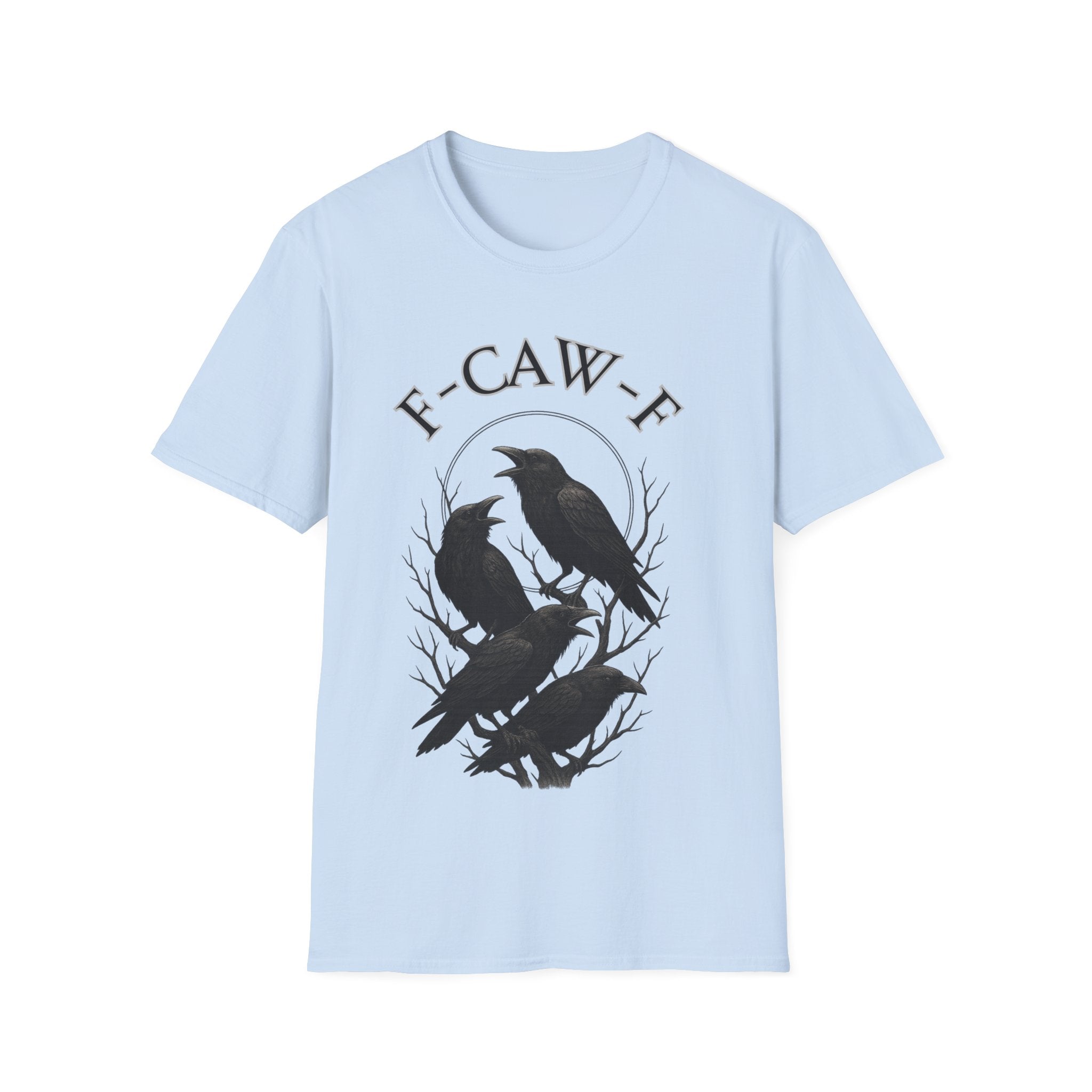 Cawing Crows T-Shirt, Bird Lover Tee, Funny Gift for Nature Enthusiasts, Casual Wear, Halloween Apparel, Unique Bird Shirt