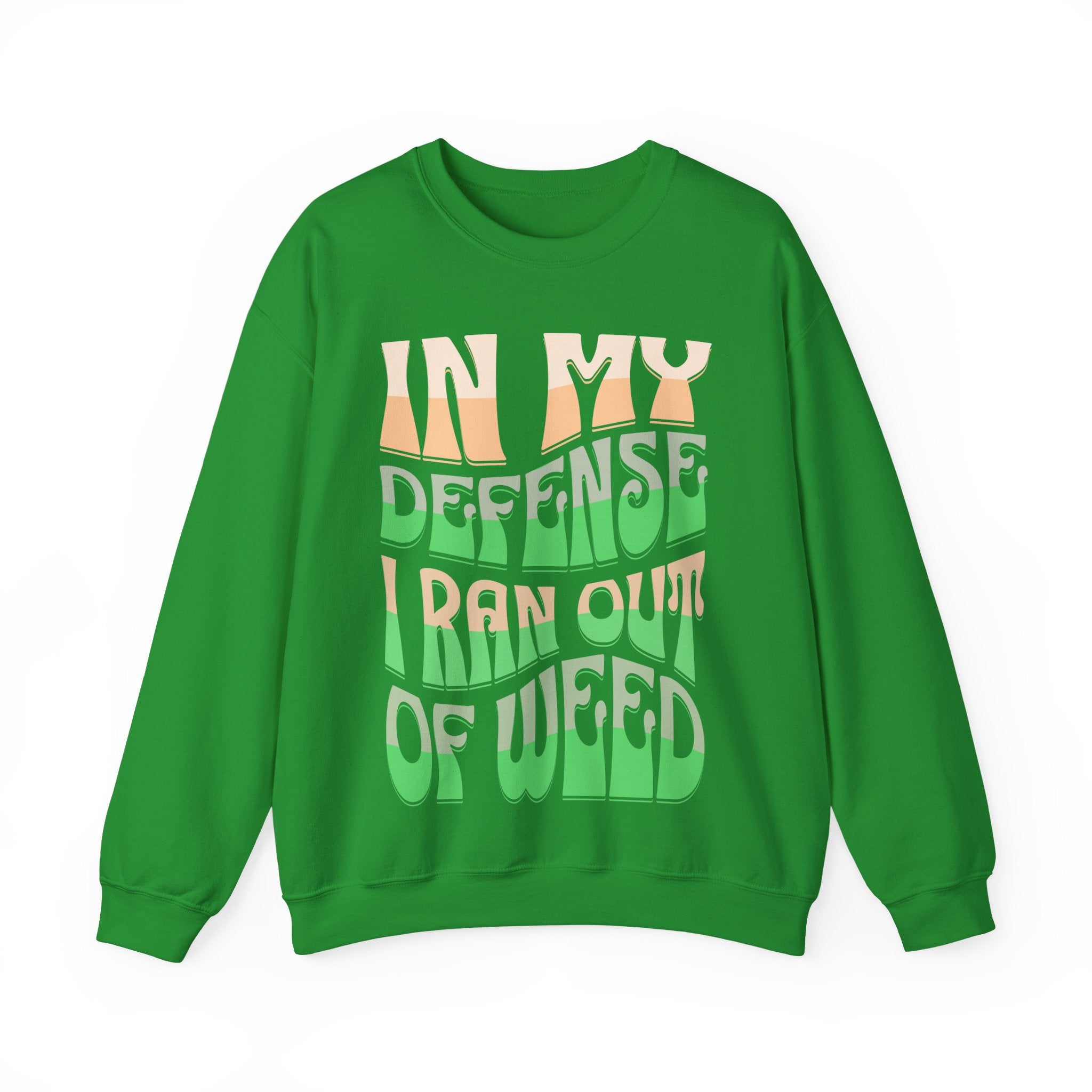 Funny Weed Defense Crewneck Sweatshirt