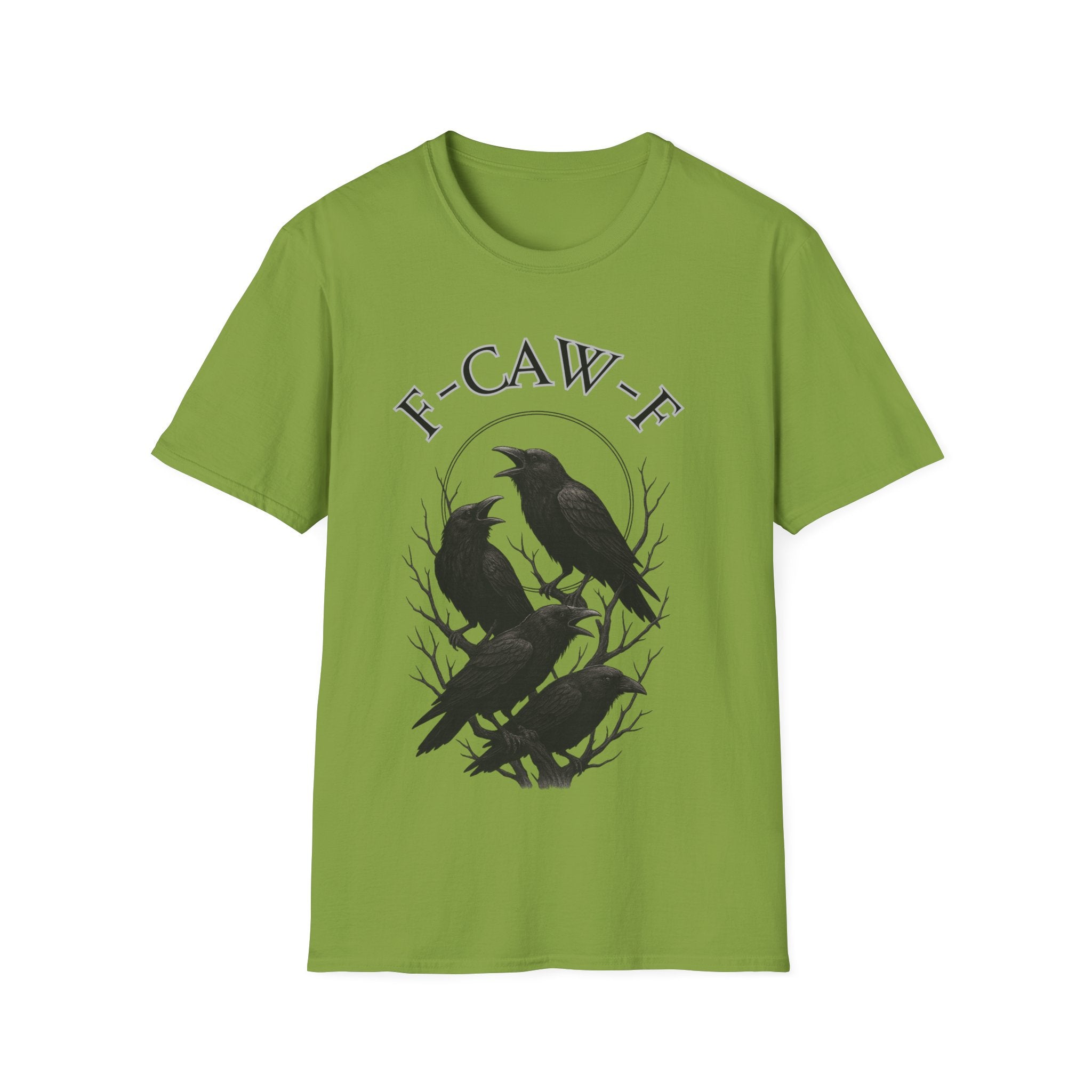 Cawing Crows T-Shirt, Bird Lover Tee, Funny Gift for Nature Enthusiasts, Casual Wear, Halloween Apparel, Unique Bird Shirt
