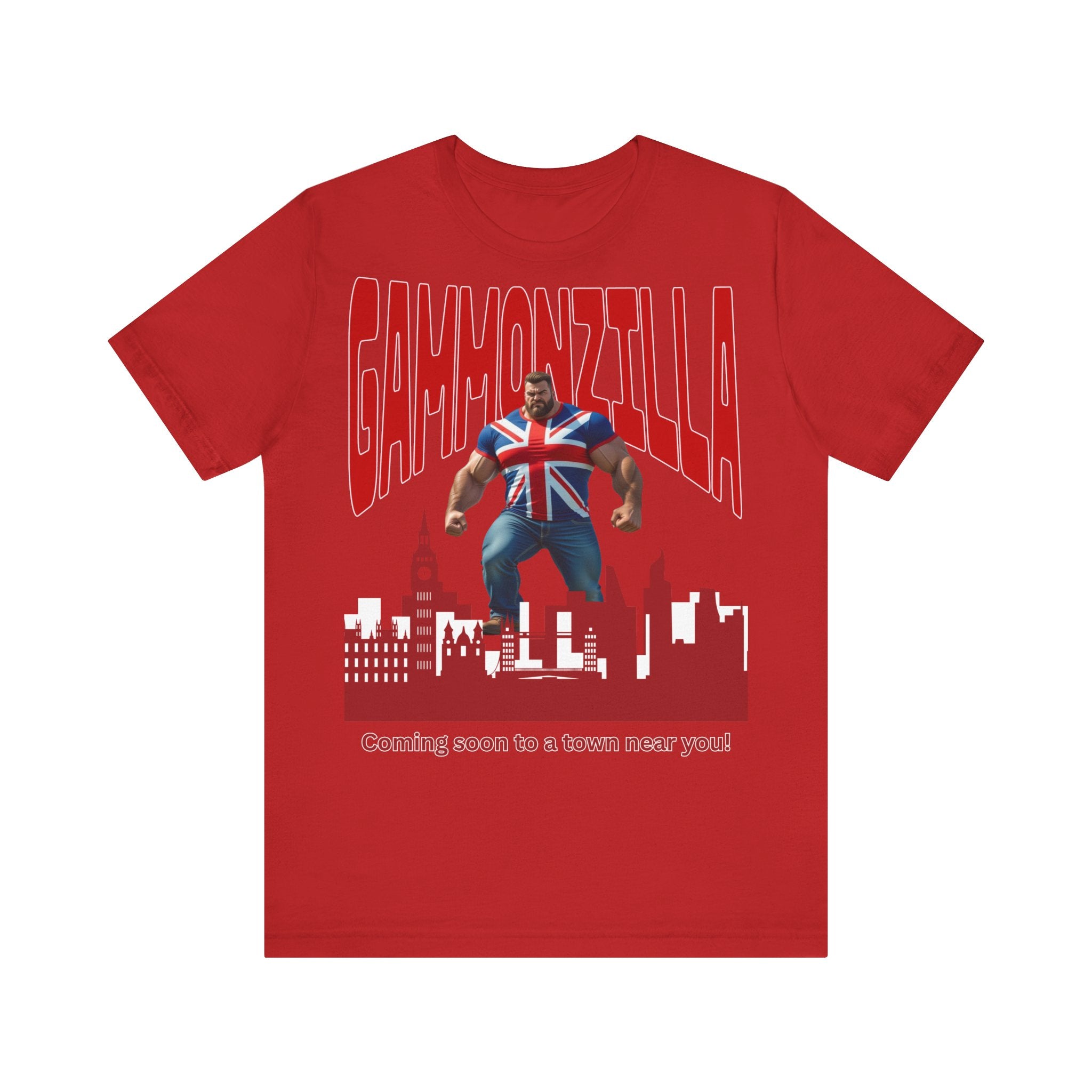 Gammonzilla Unisex Tee | Funny Graphic T-Shirt for Casual Wear, Gift for Comic Fans, Birthday Gift, Novelty Tee, Unique Humor Shirt