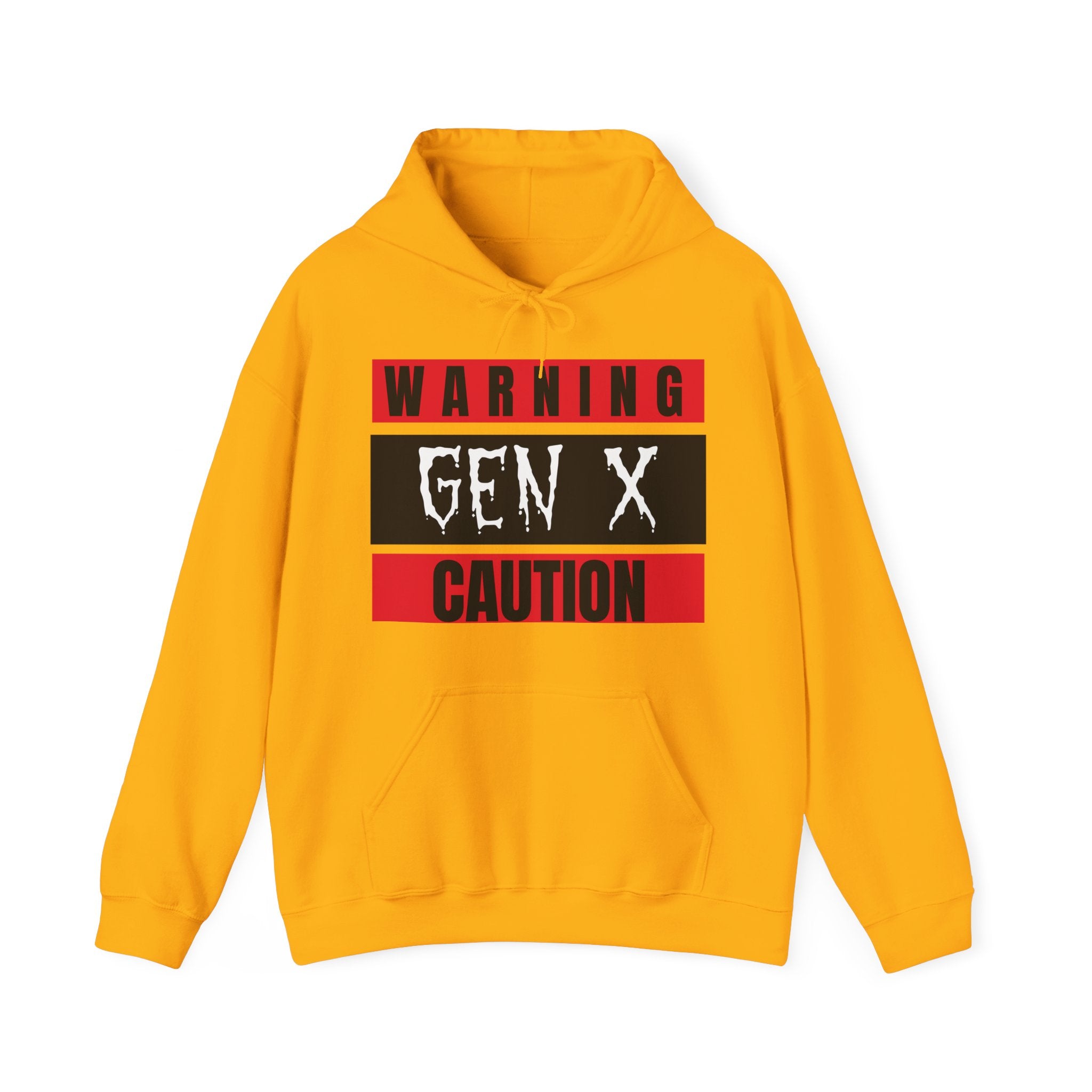 Warning Gen X Caution Hoodie, Unisex Sweatshirt, Funny Sweatshirt, Birthday Gift, Casual Wear