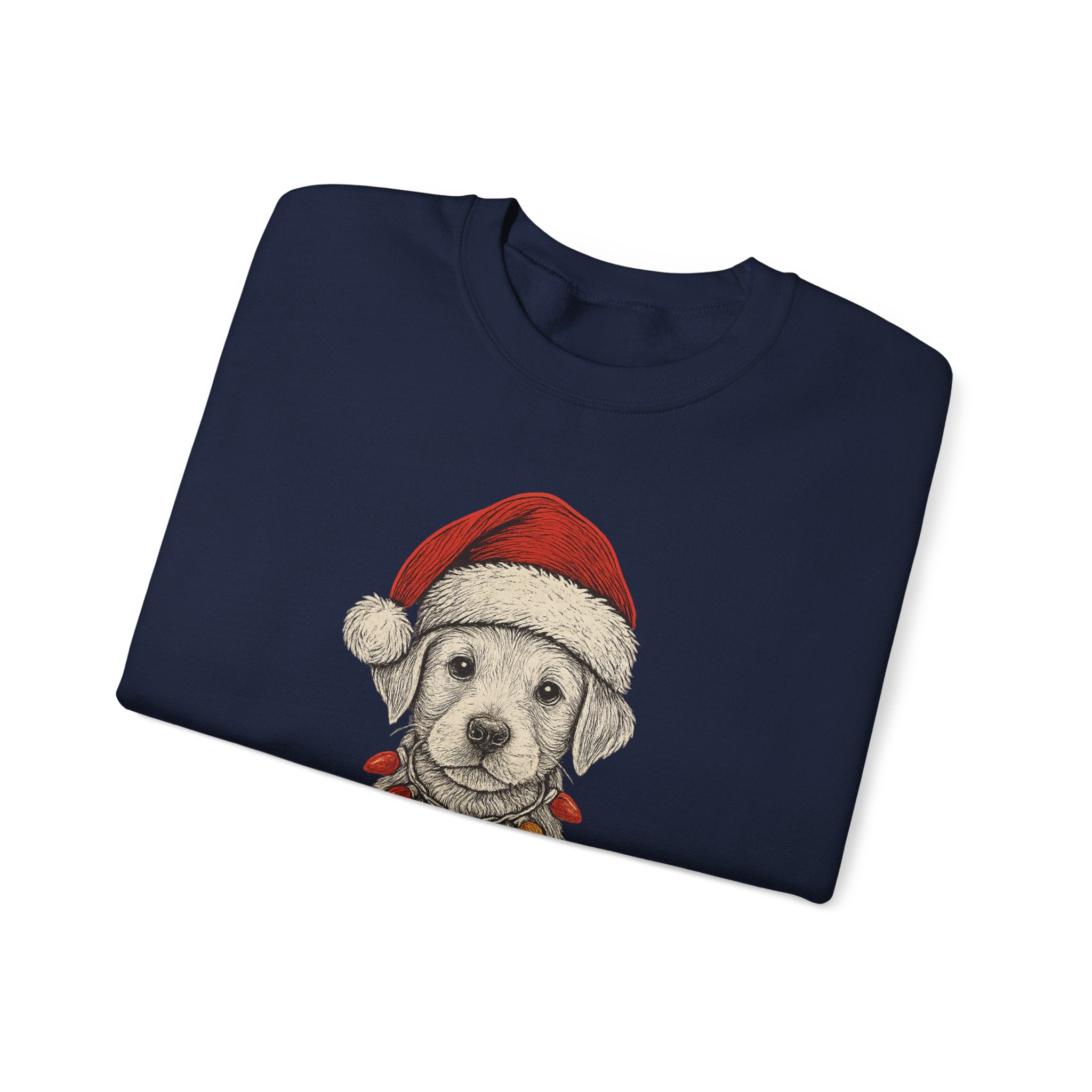 Cute Christmas Dog Sweatshirt, Holiday Apparel, Pet Lover Gift, Cozy Crewneck, Festive Sweatshirt, Winter Fashion
