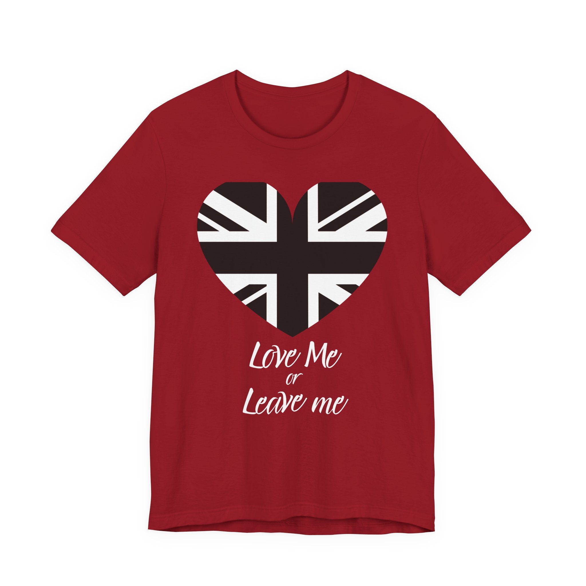 Love Me or Leave Me Heart Tee - Perfect for Casual Wear.